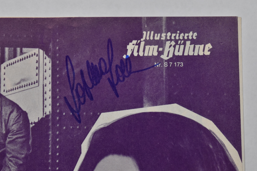 Sophia Loren Autographed German Operation Crossbow Movie Flyer