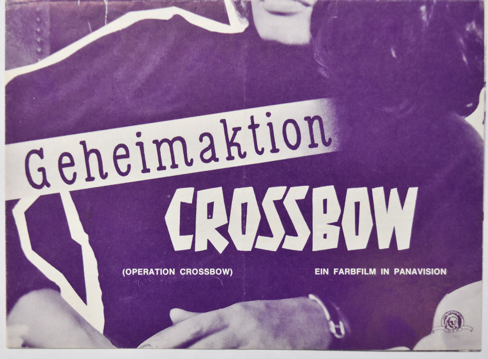 Sophia Loren Autographed German Operation Crossbow Movie Flyer