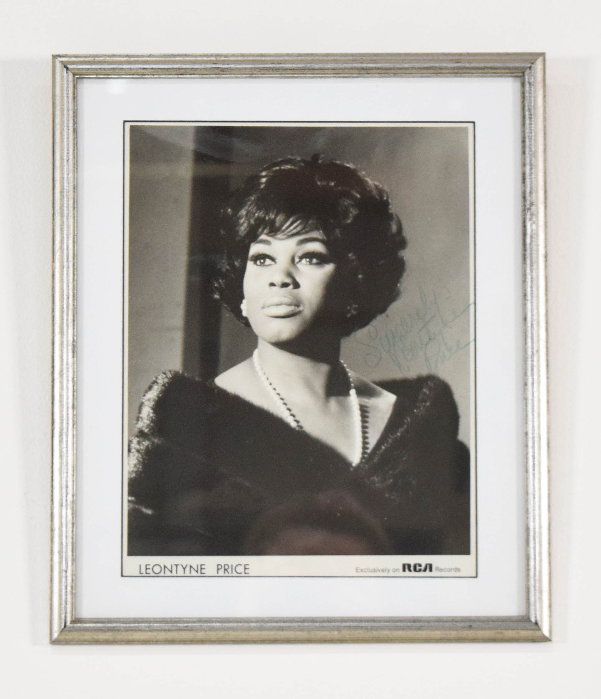 Leontyne Price Autographed RCA Records Publicity Photograph