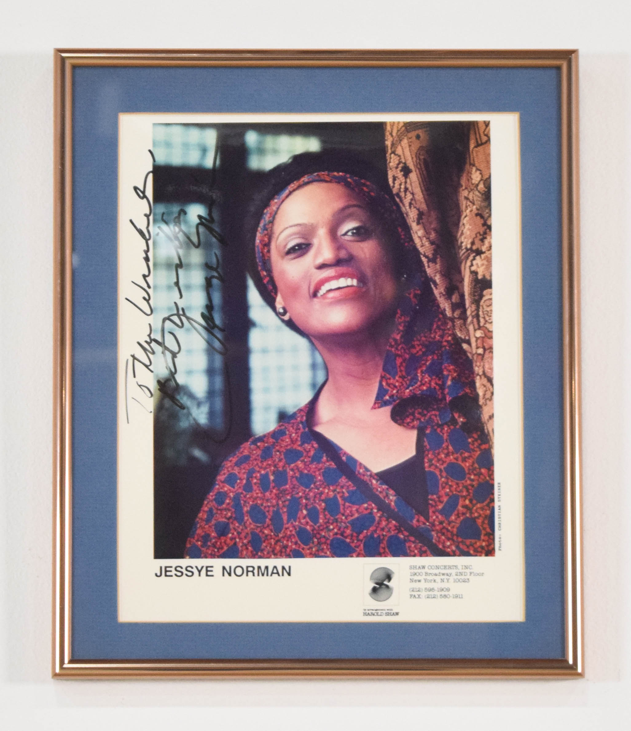 Christian Steiner Color Publicity Photograph Jessye Norman