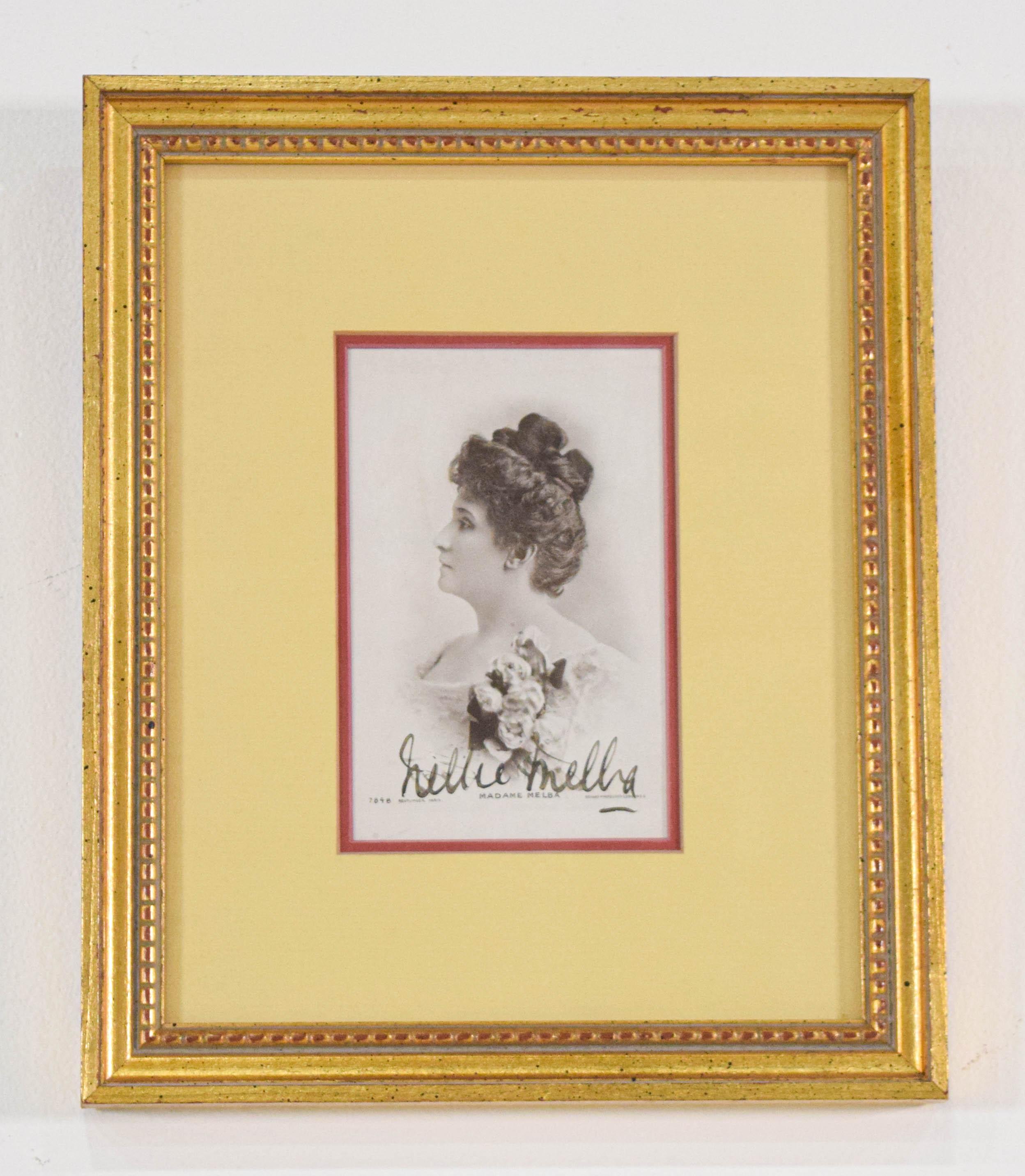 Nellie Melba Autographed Reutlinger Paris Promotional Photograph