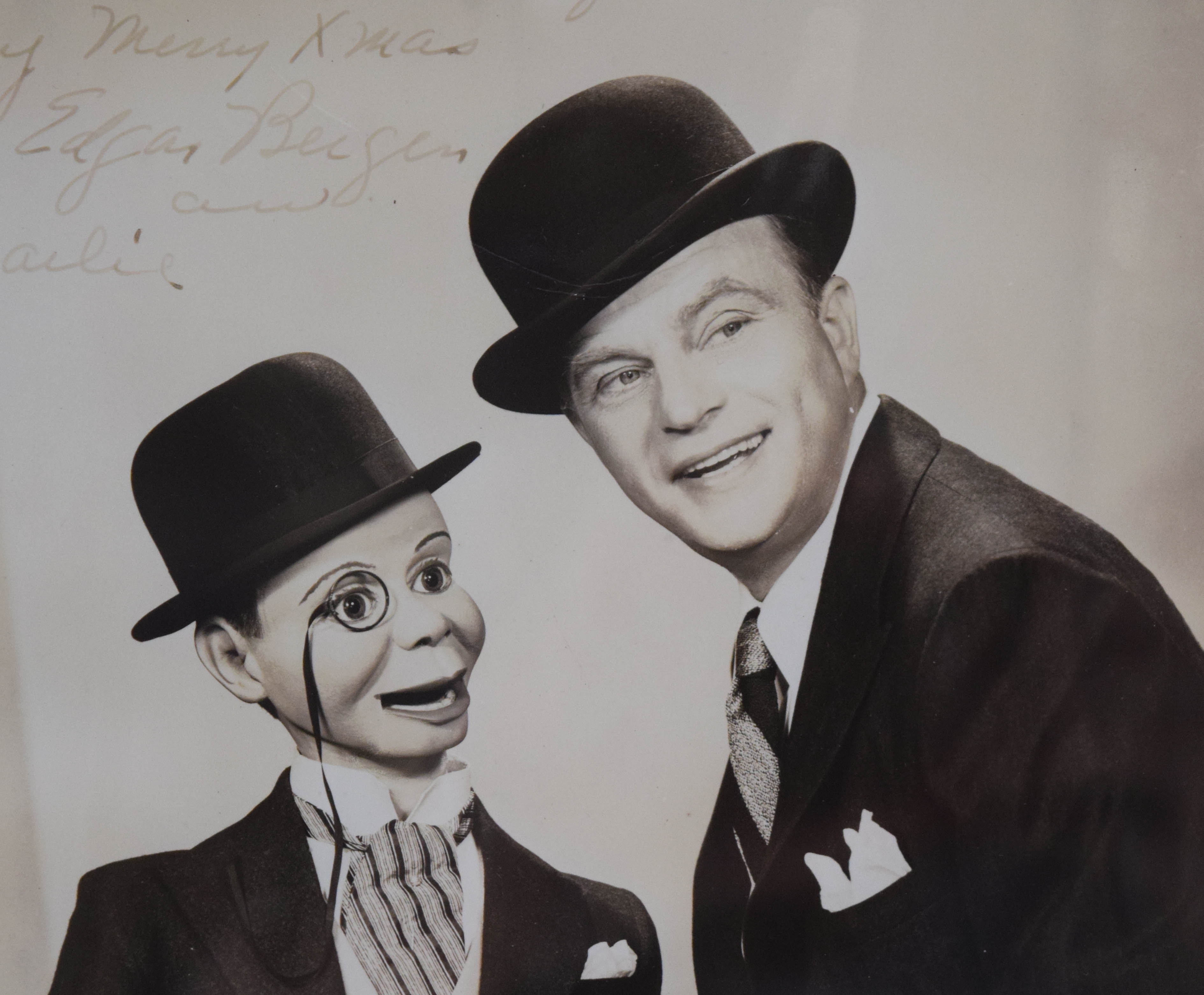 Edgar Bergen Autographed Photograph Edgar Bergen and Charlie McCarthy