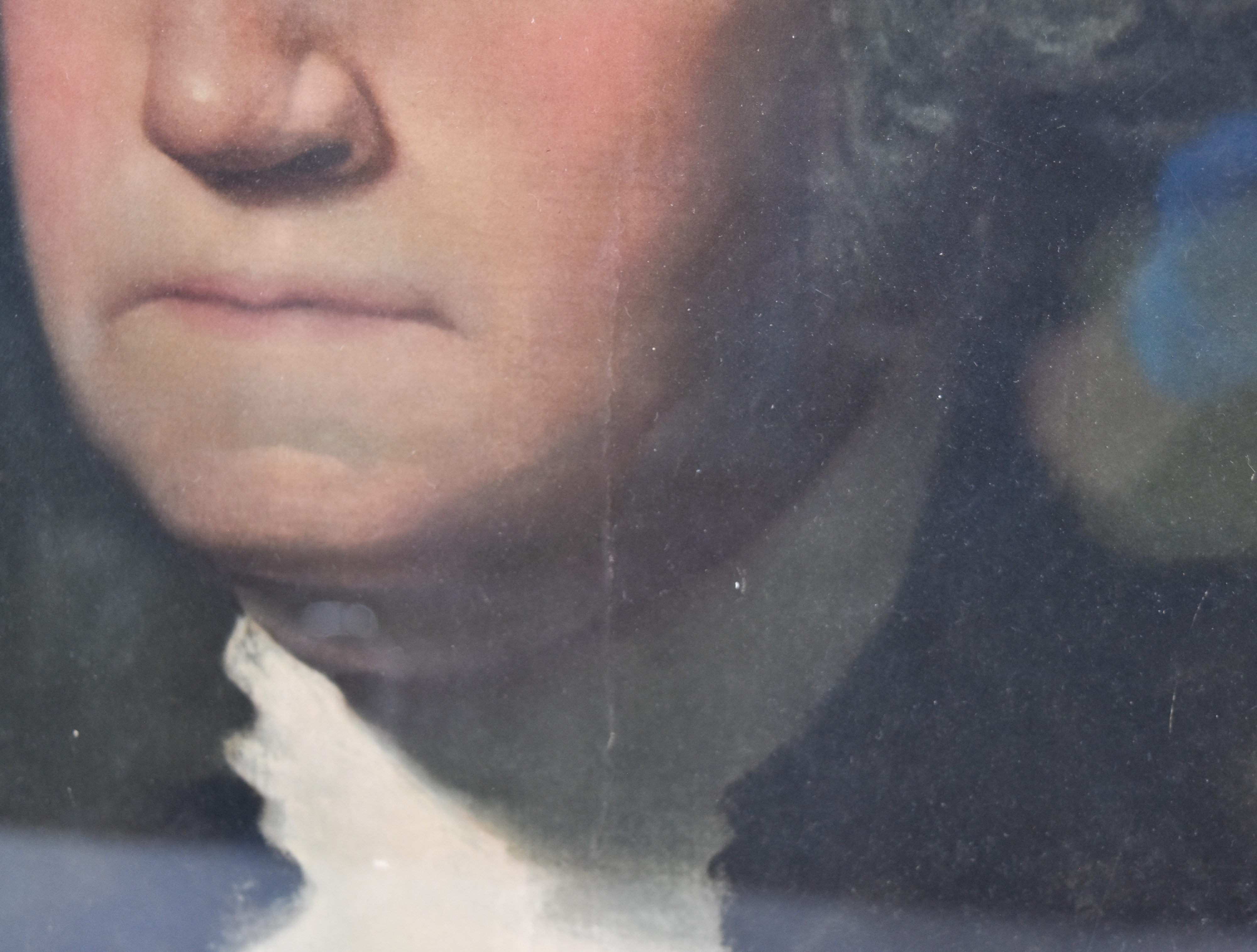 After Gilbert Stuart Hand-Colored Lithograph Portrait of George Washington