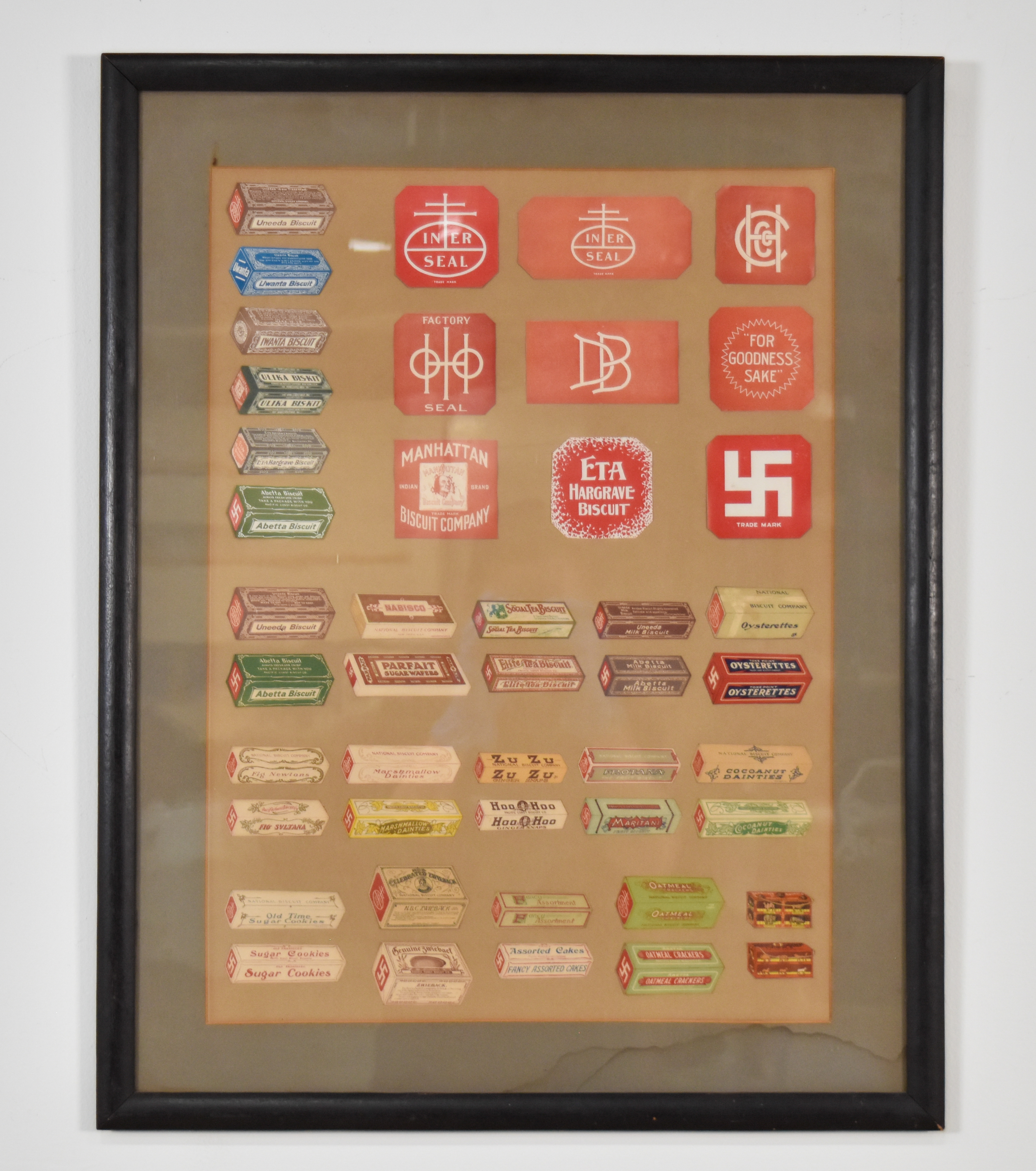 Early 20th Century American Chromolithograph Biscuit Label Assembly
