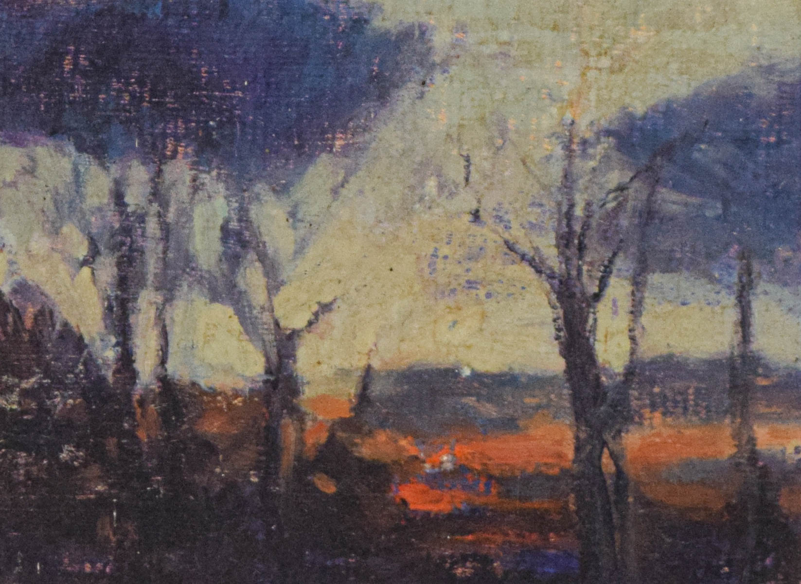 Boyd Oil on Board Trees at the Ashokan