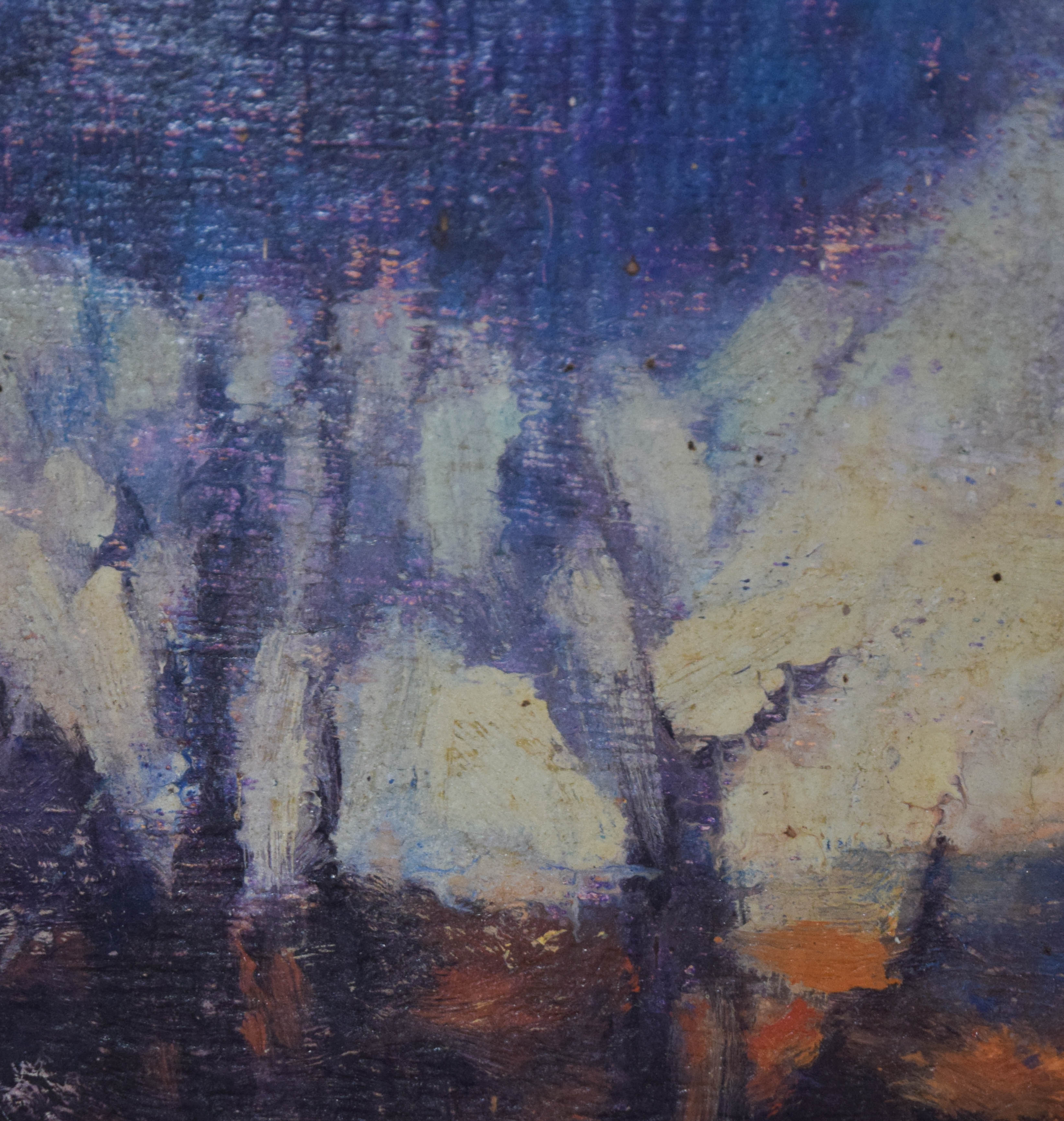Boyd Oil on Board Trees at the Ashokan