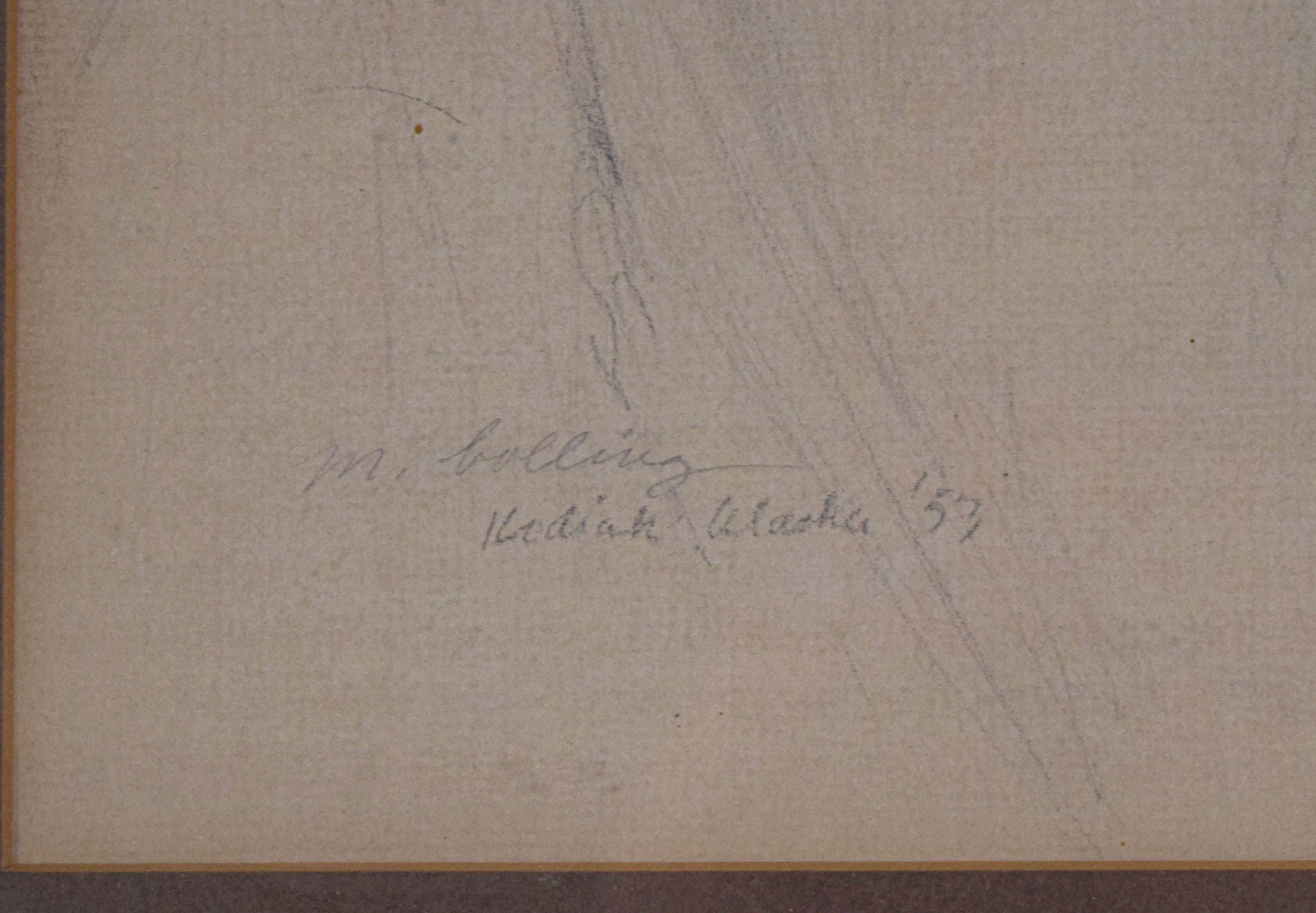 Martha Bolling Pencil and Graphite Portrait of a Boy