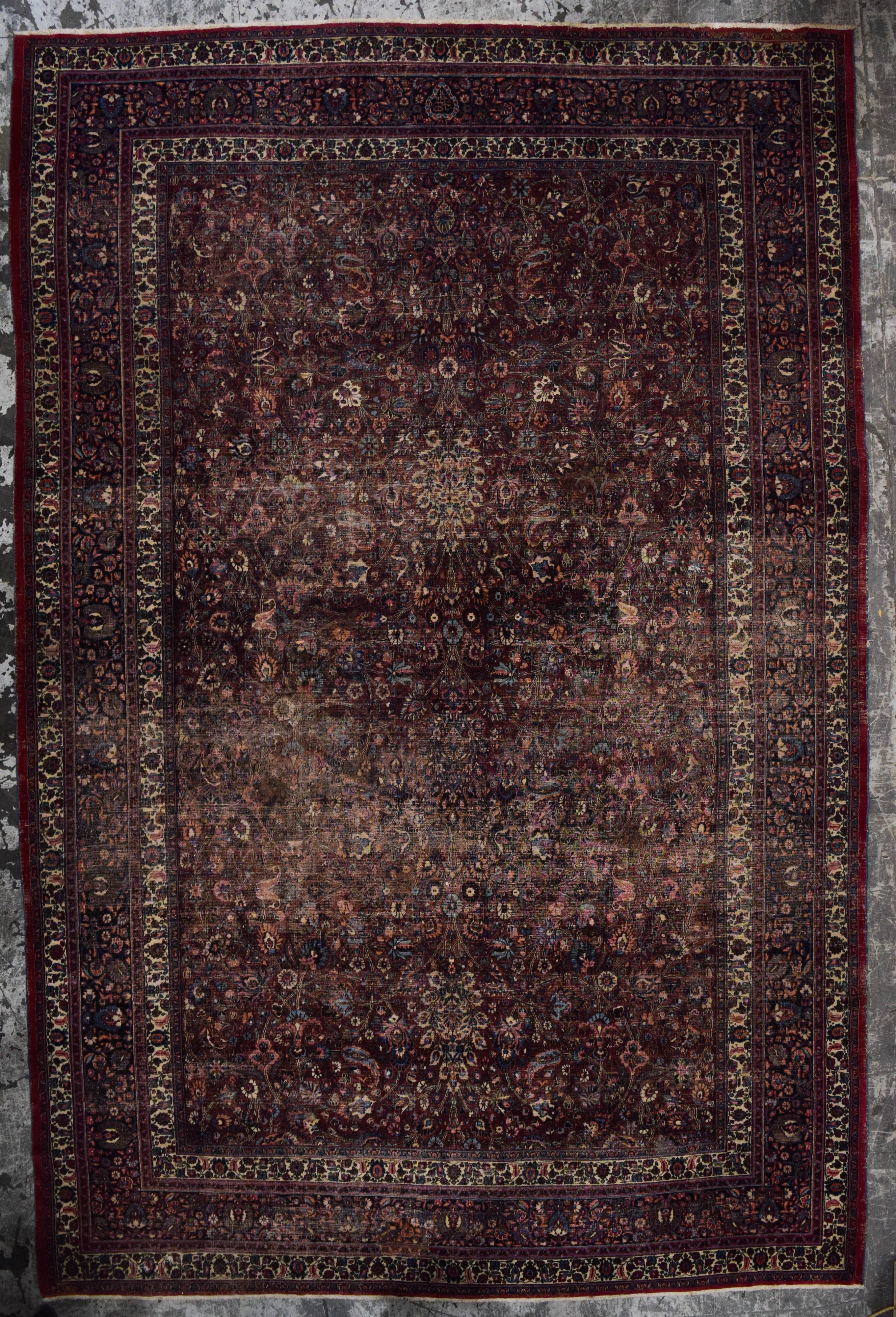 Kerman Style Wool Persian Rug 12 x 18 Feet