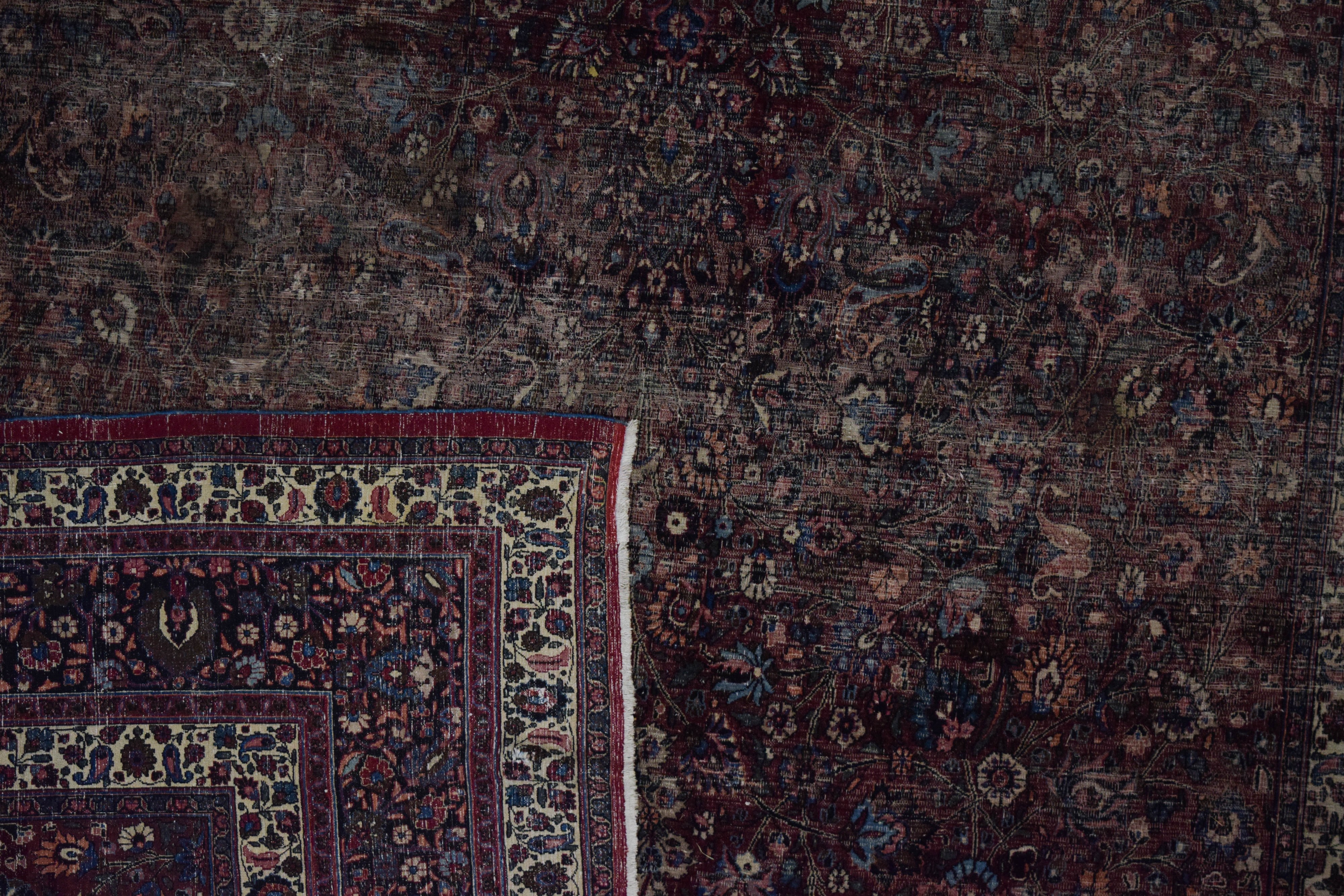 Kerman Style Wool Persian Rug 12 x 18 Feet