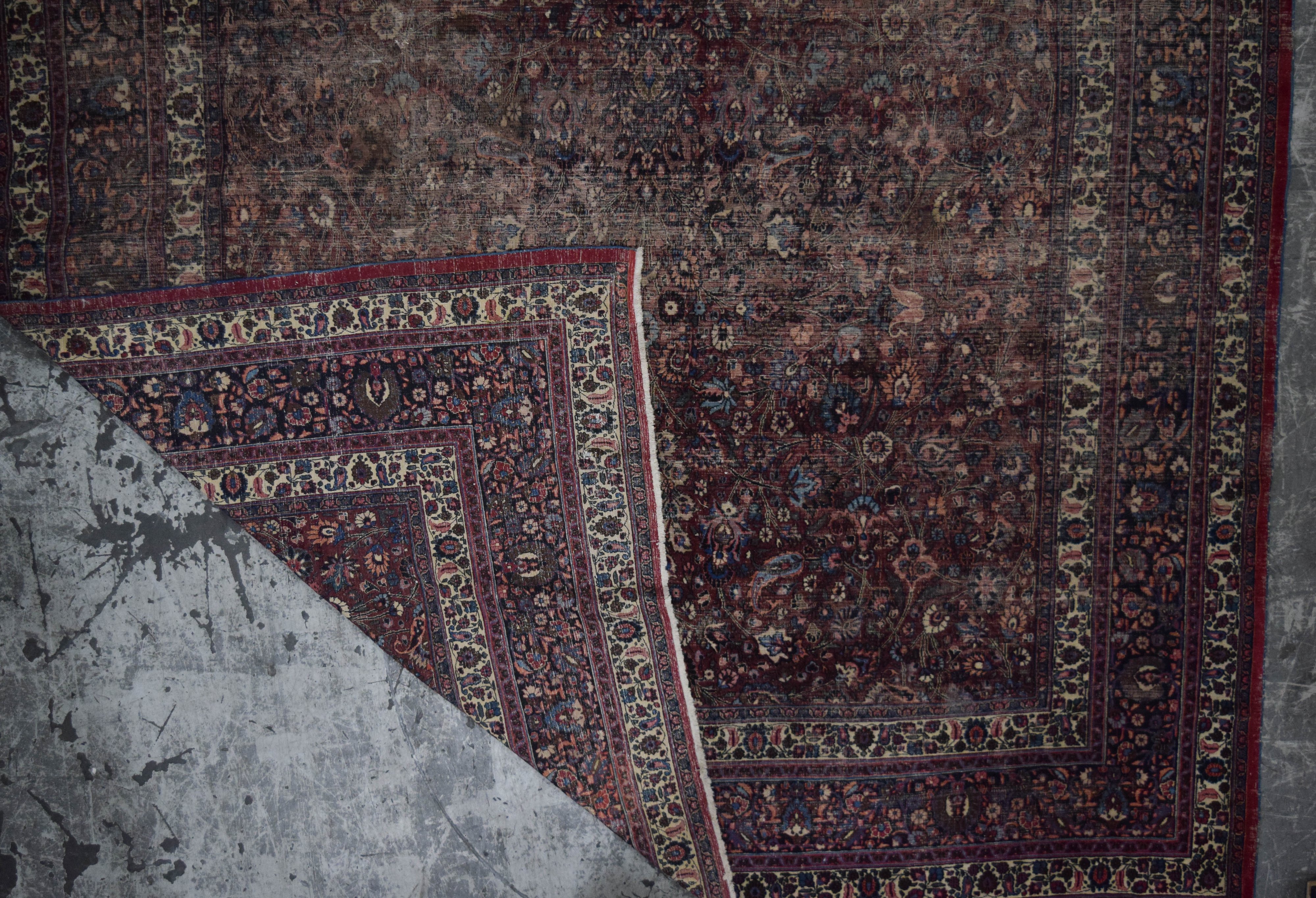 Kerman Style Wool Persian Rug 12 x 18 Feet