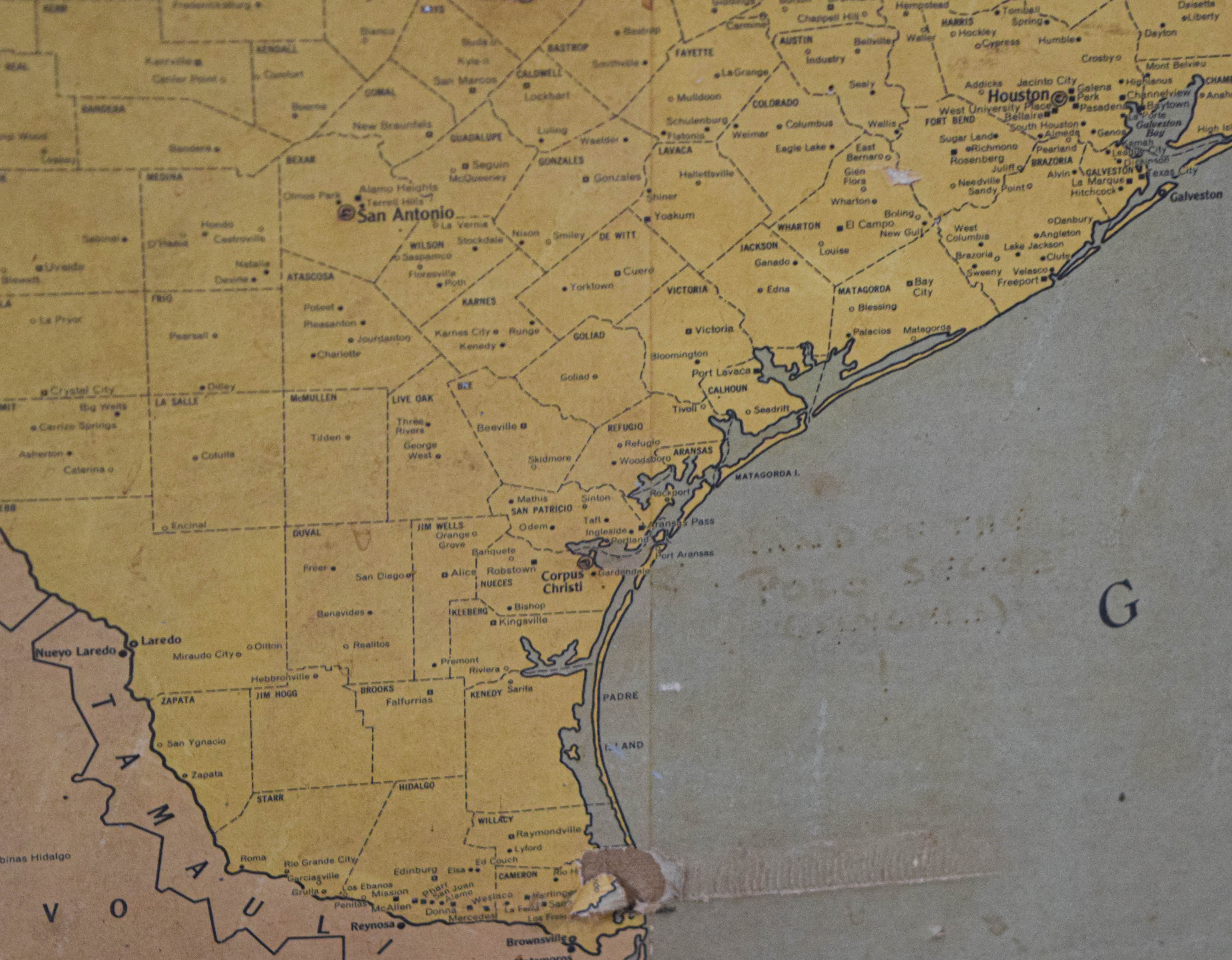 Rand McNally Map with Albert Grossman and Bob Dylan Annotations