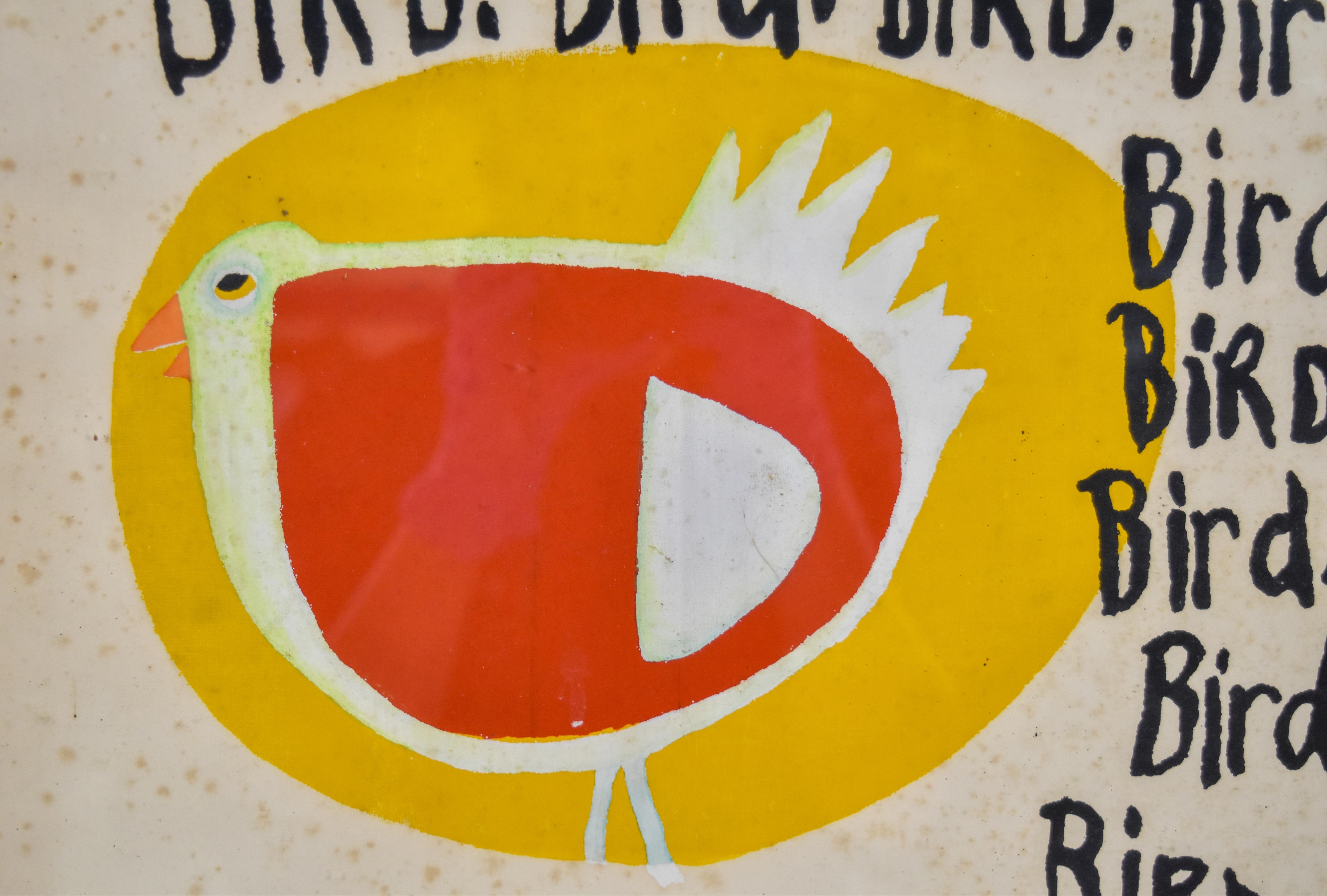 M. Stephen Screenprint Poster Bird