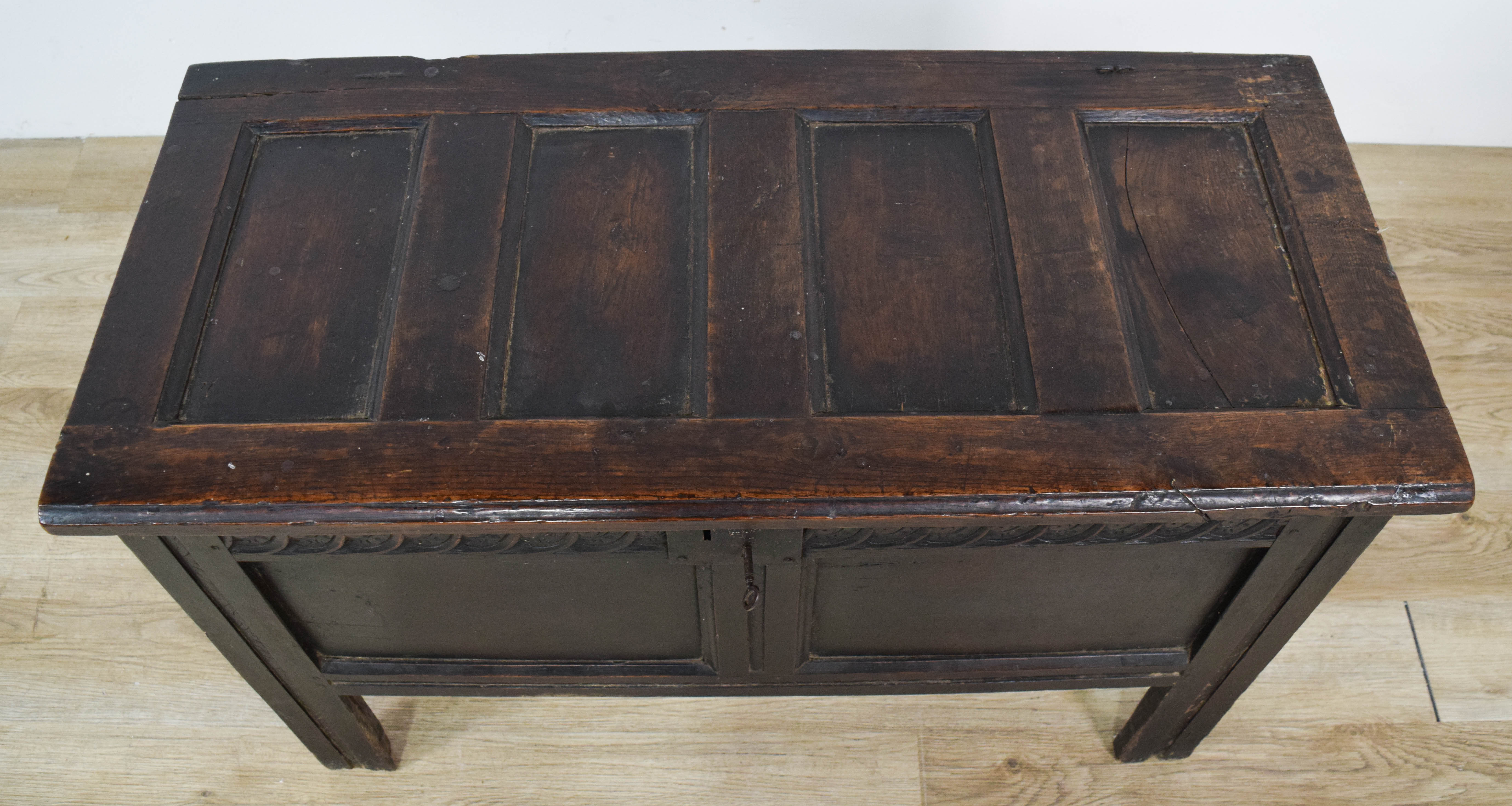 Jacobean Carved Joined Oak Blanket Chest