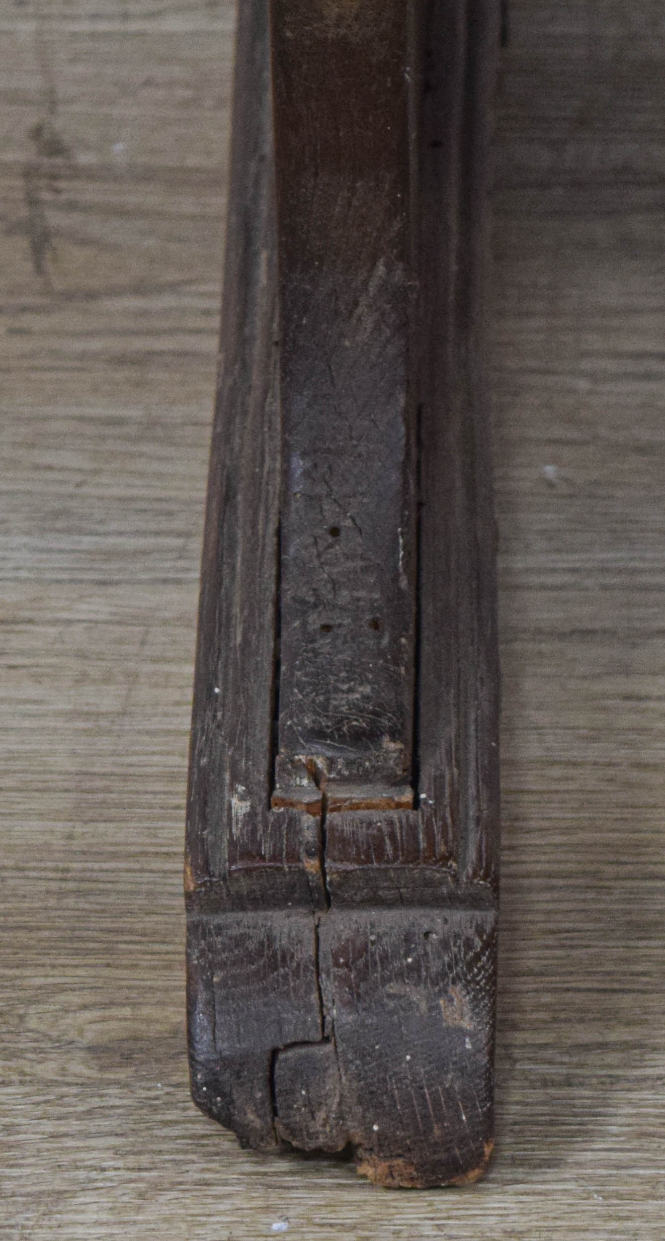 American Primitive Wood Hutch Chair-Table