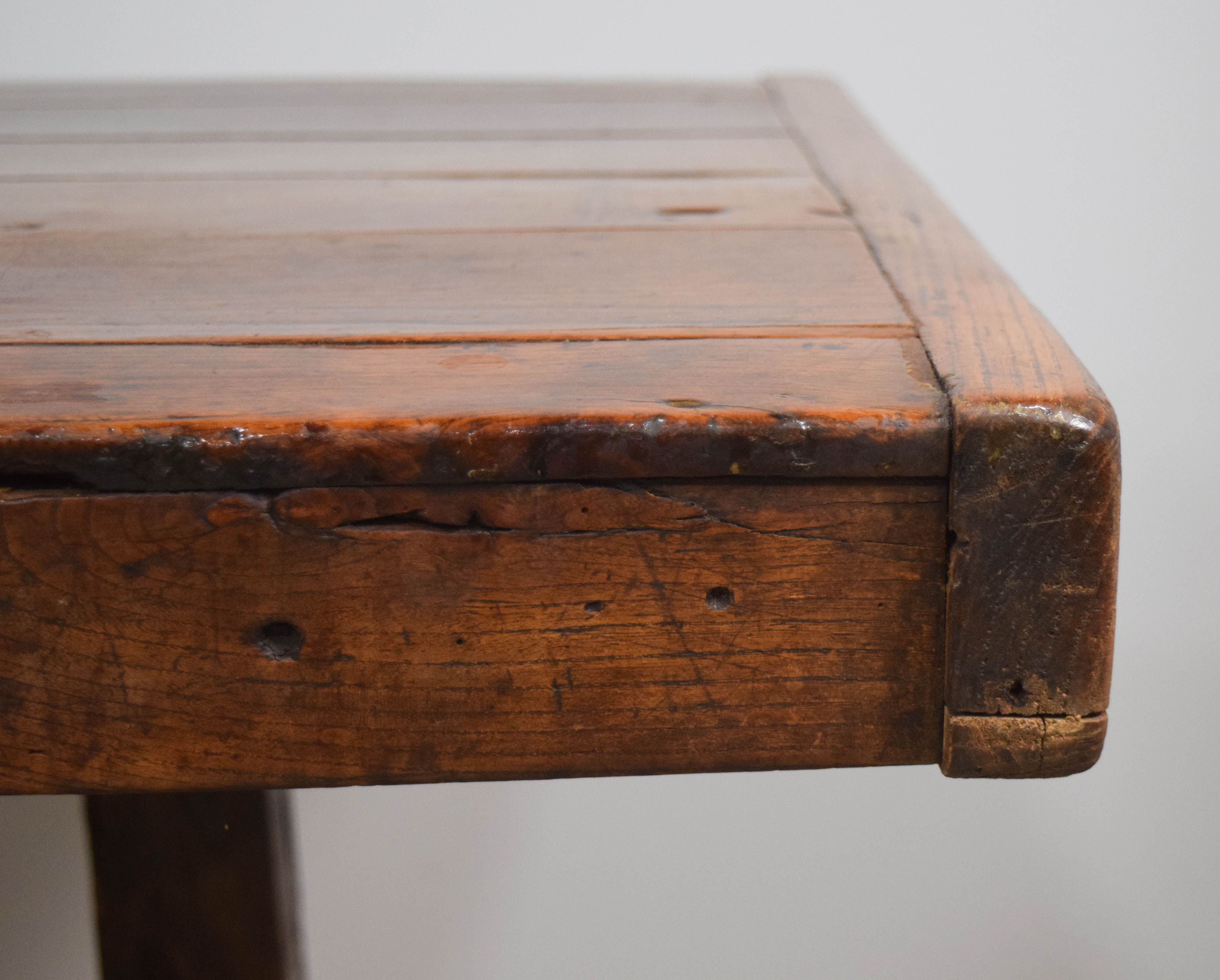 Primitive Hardwood Farmhouse Table