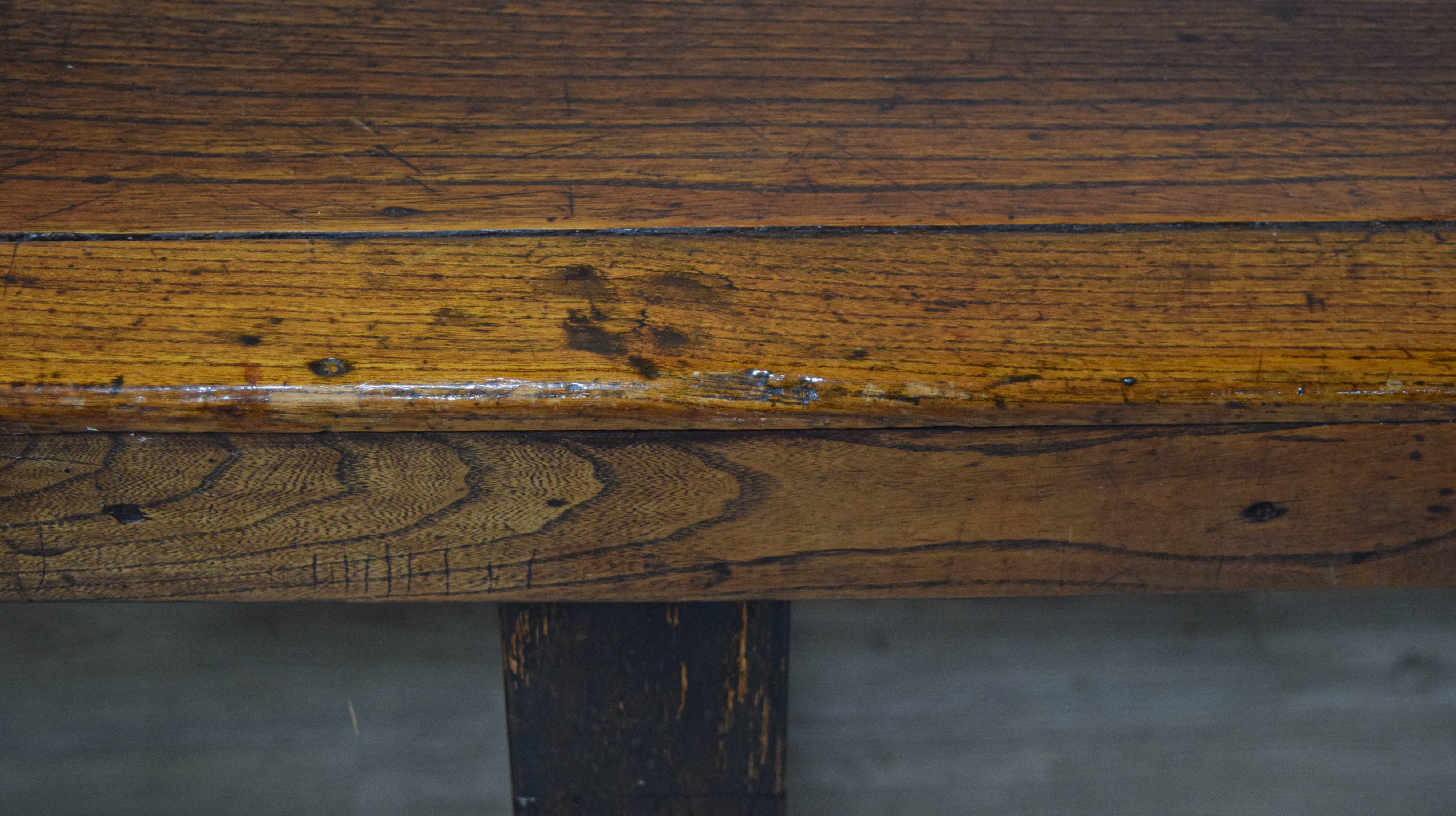 Primitive Hardwood Farmhouse Table