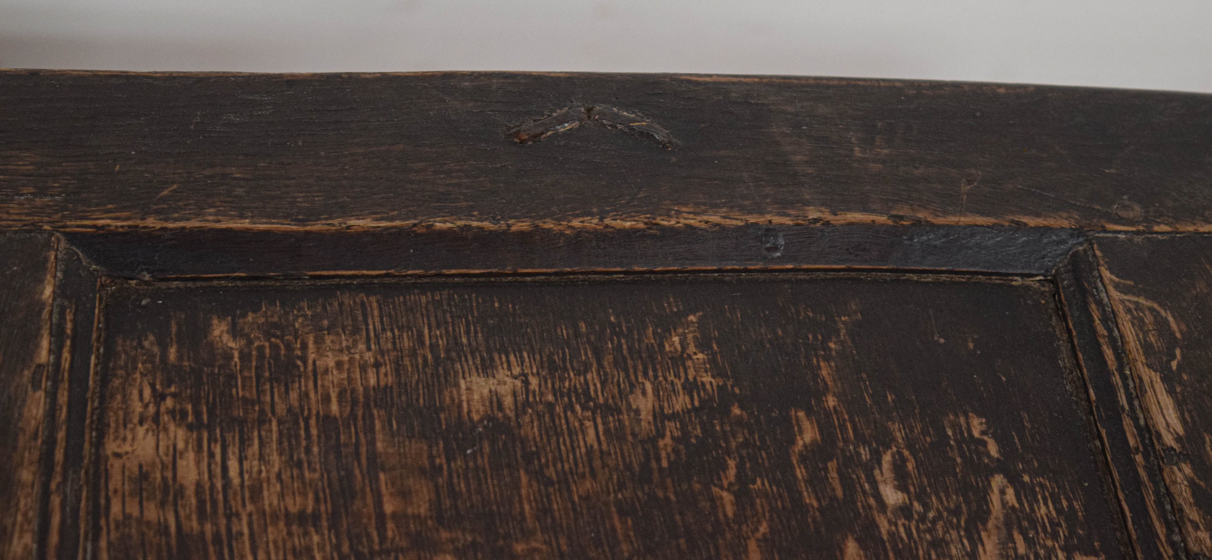 Jacobean Carved Oak Paneled Blanket Chest