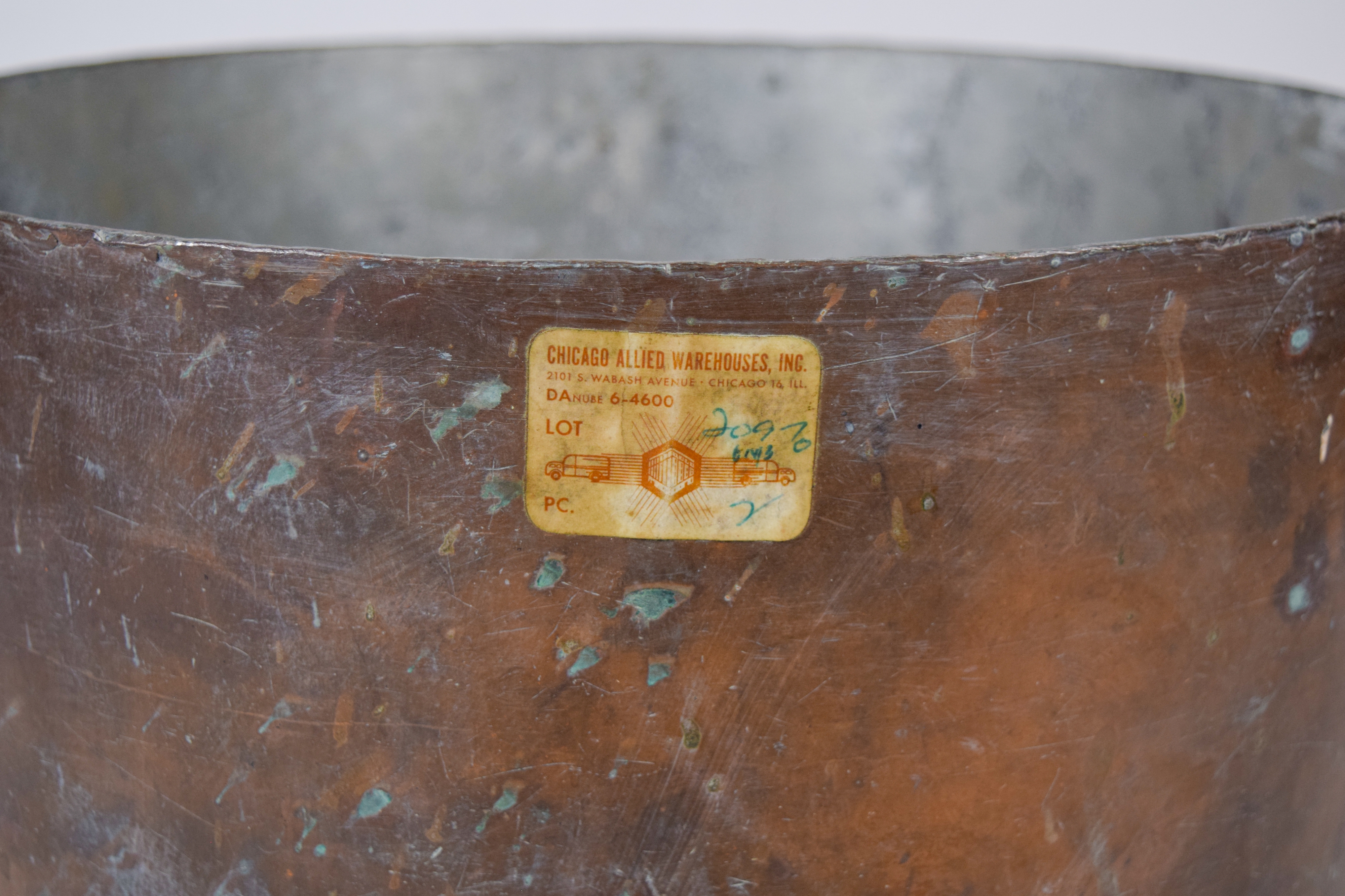 Fred Harvey Commercial Grade Copper Stockpot