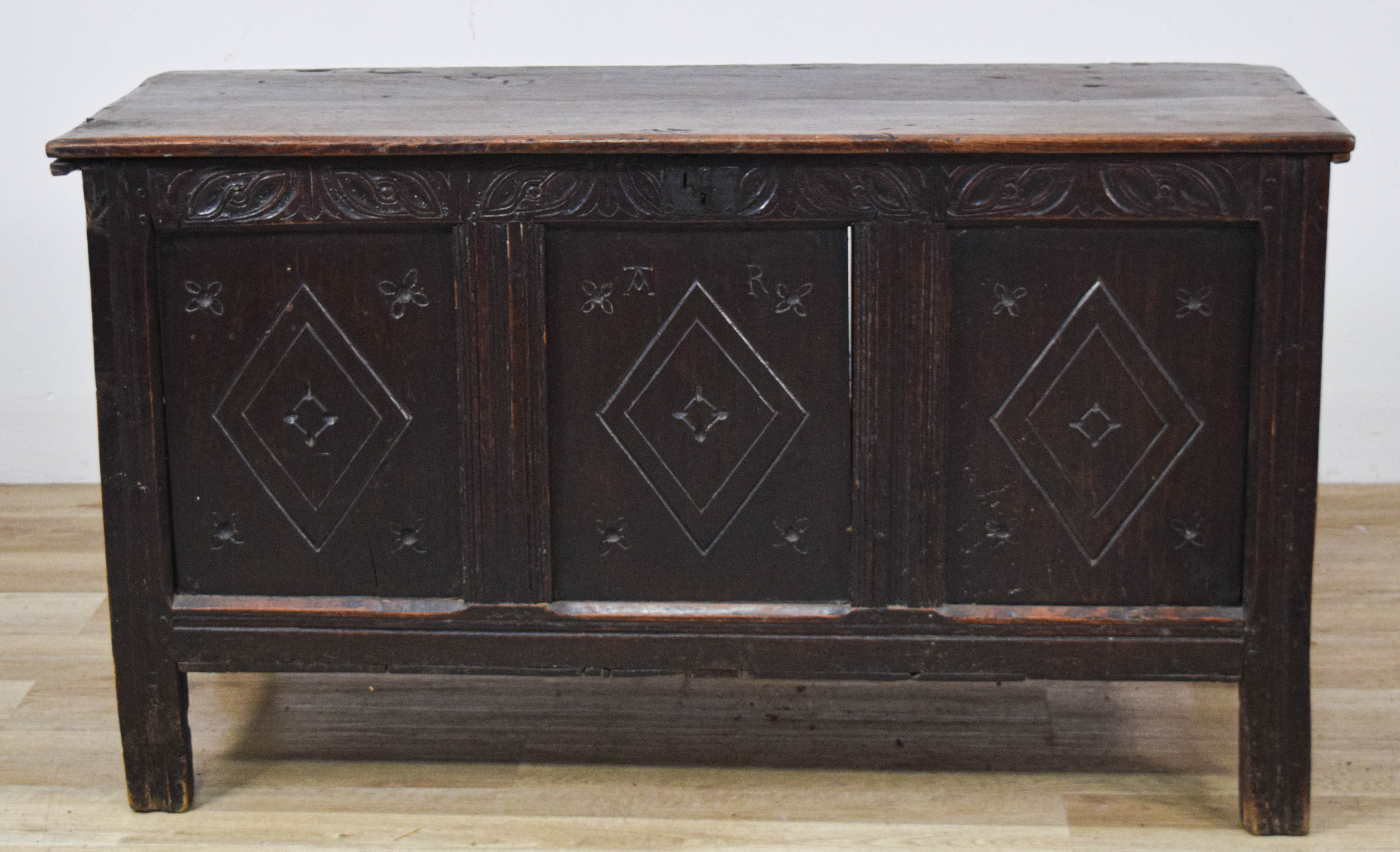Jacobean Carved Oak Coffer