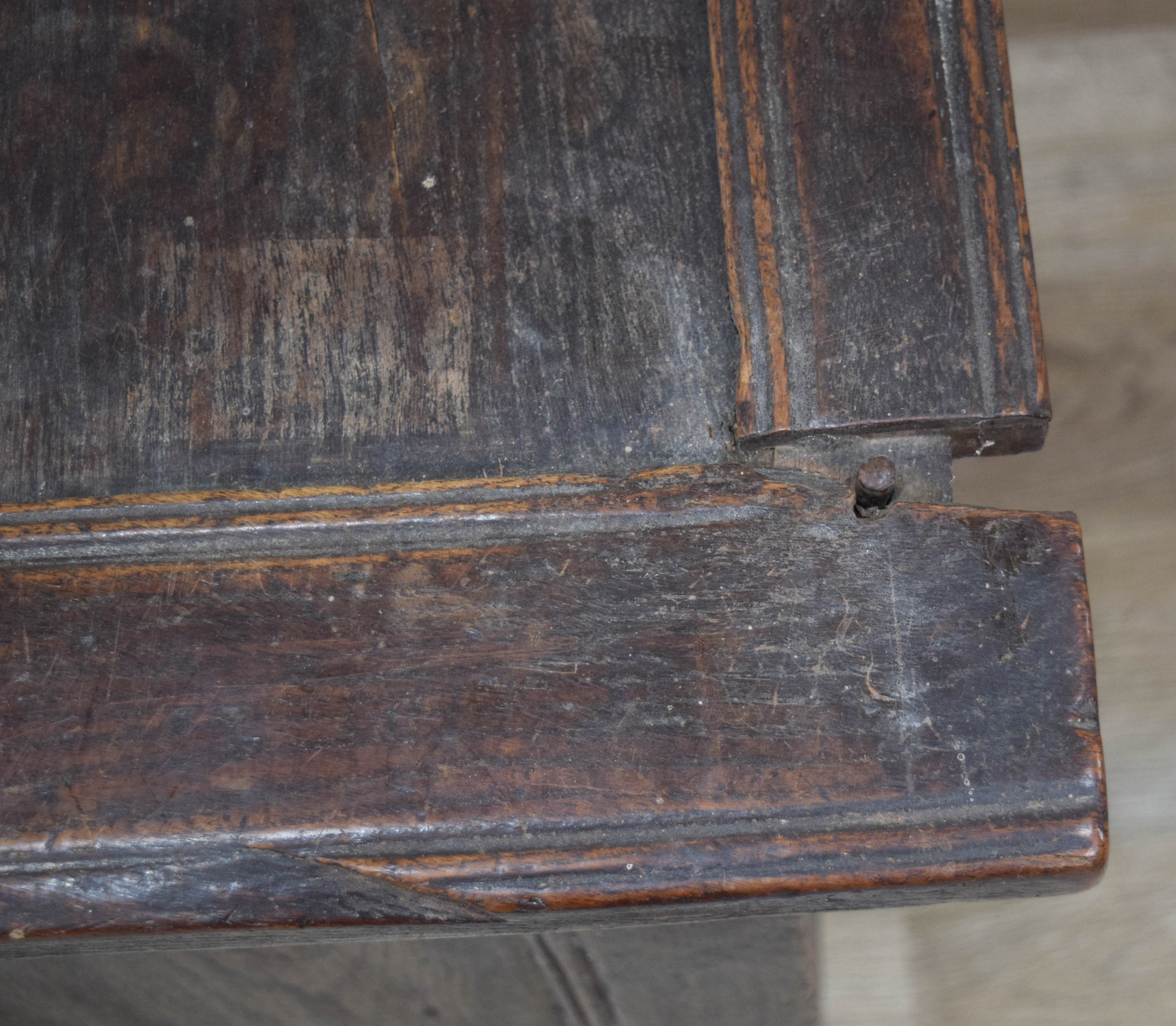 17th Century Joined Oak Coffer
