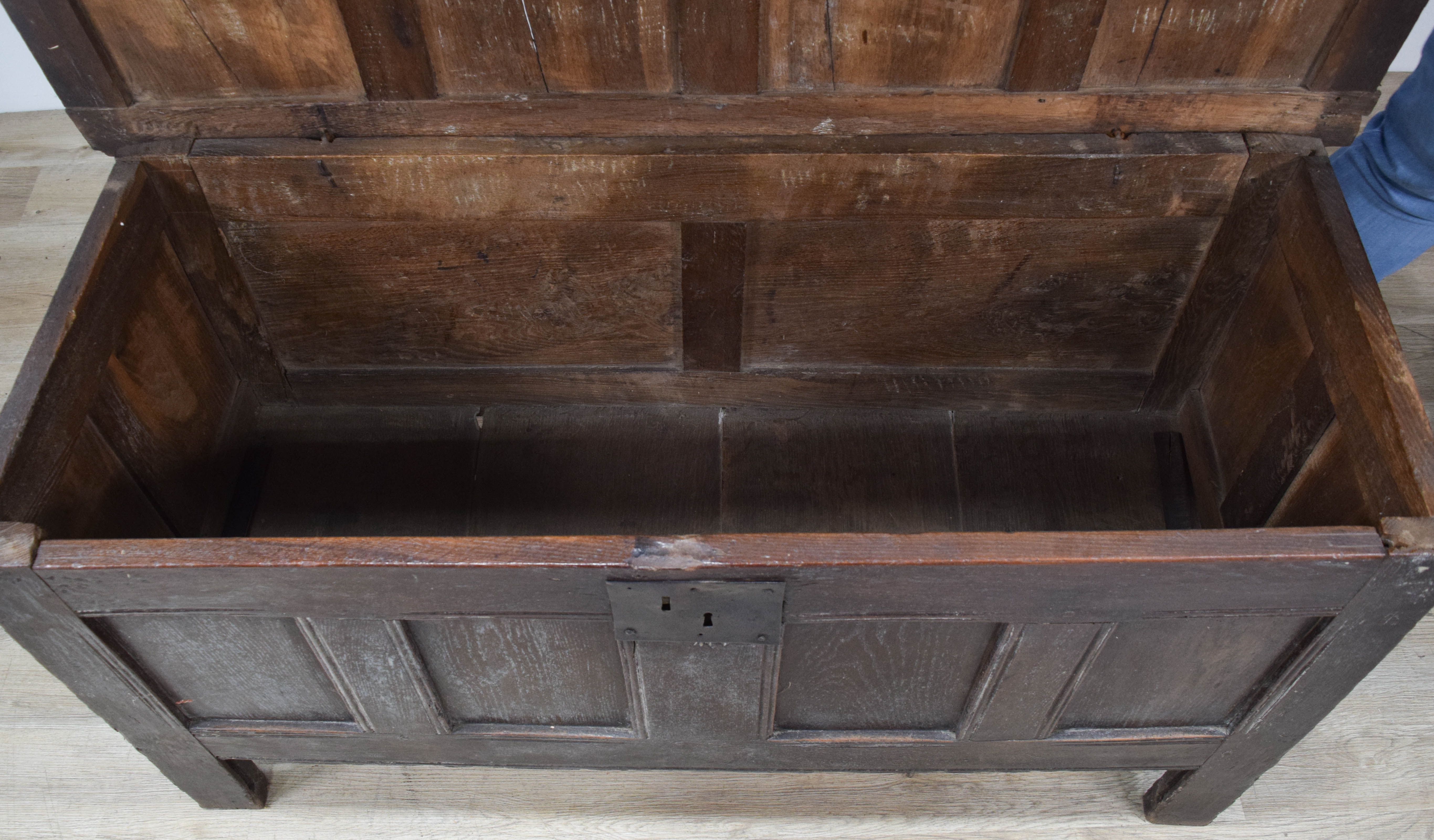 17th Century Joined Oak Coffer