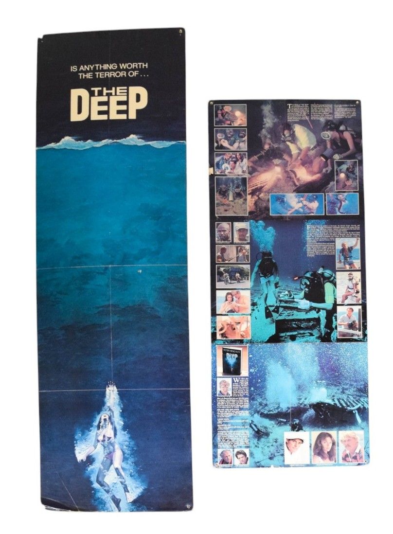 Lot 168: 2 Columbia Pictures The Deep 1977 Original Promotional Posters