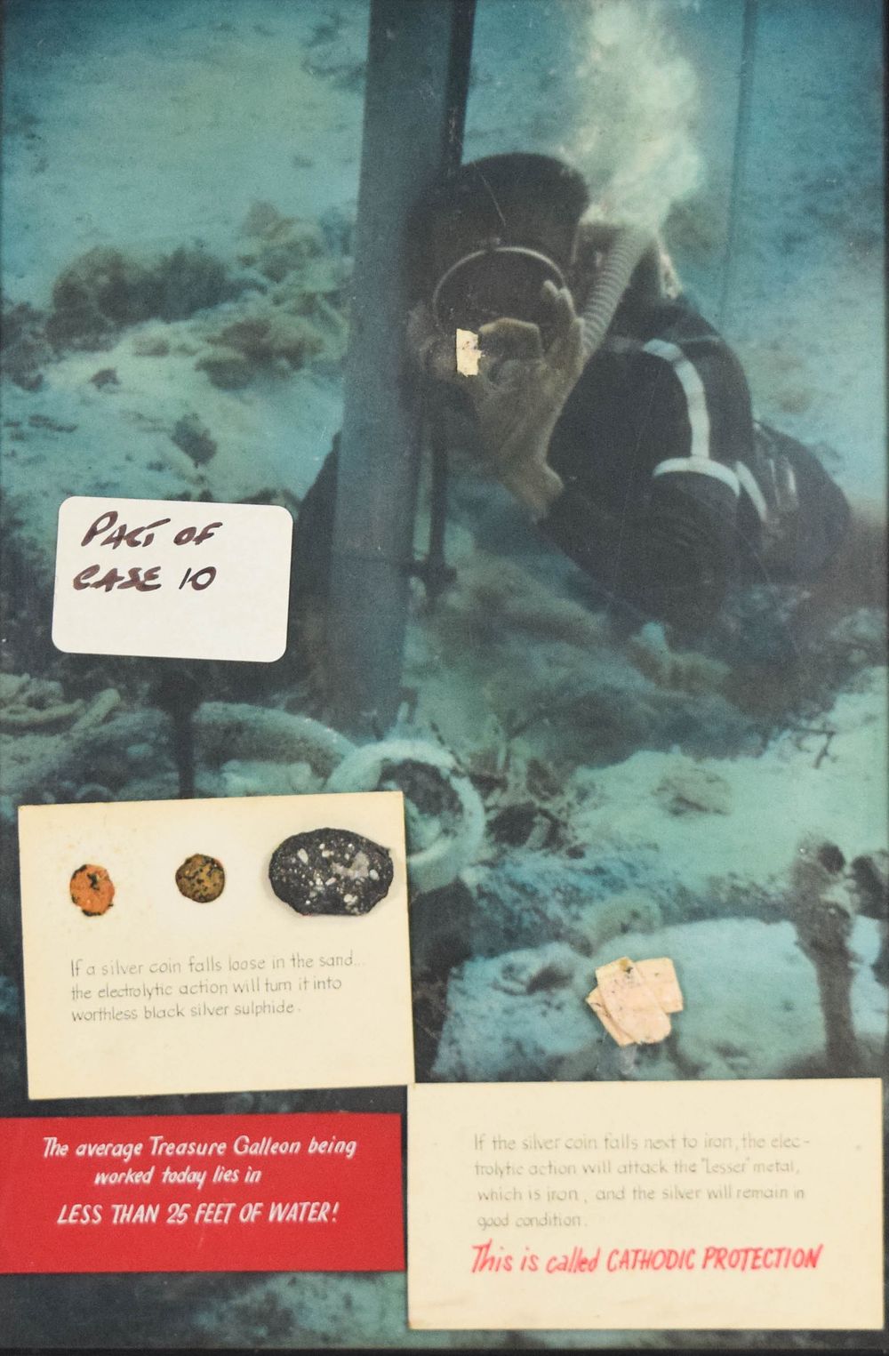 Lot 264: Vintage Underwater Archaeology Educational Display Panel