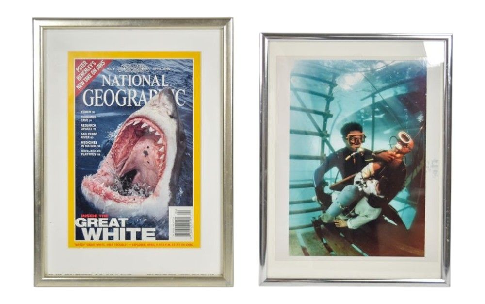 Lot 225: National Geographic April 2000 Issue and Framed Michael Richey Photograph