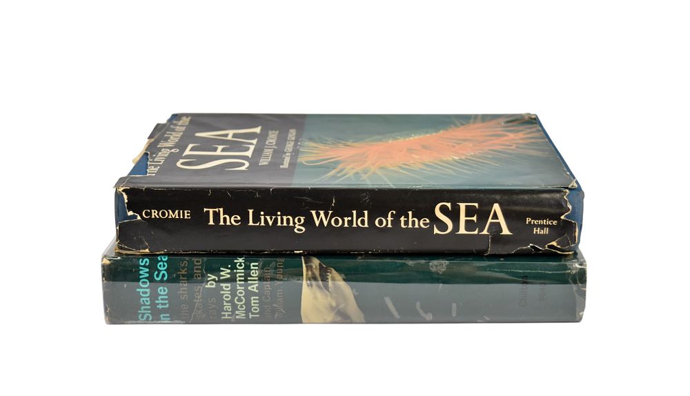 Lot 96: 2 Marine Biology Reference Books From Peter Benchley's Personal Library