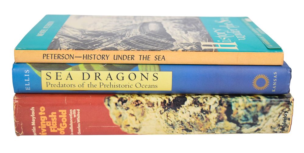 Lot 101: 3 Maritime and Paleontology Reference Books From Peter Benchley's Personal Library