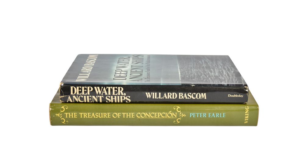 Lot 98: 2 Maritime Archaeology Reference Books from Peter Benchley's Personal Library