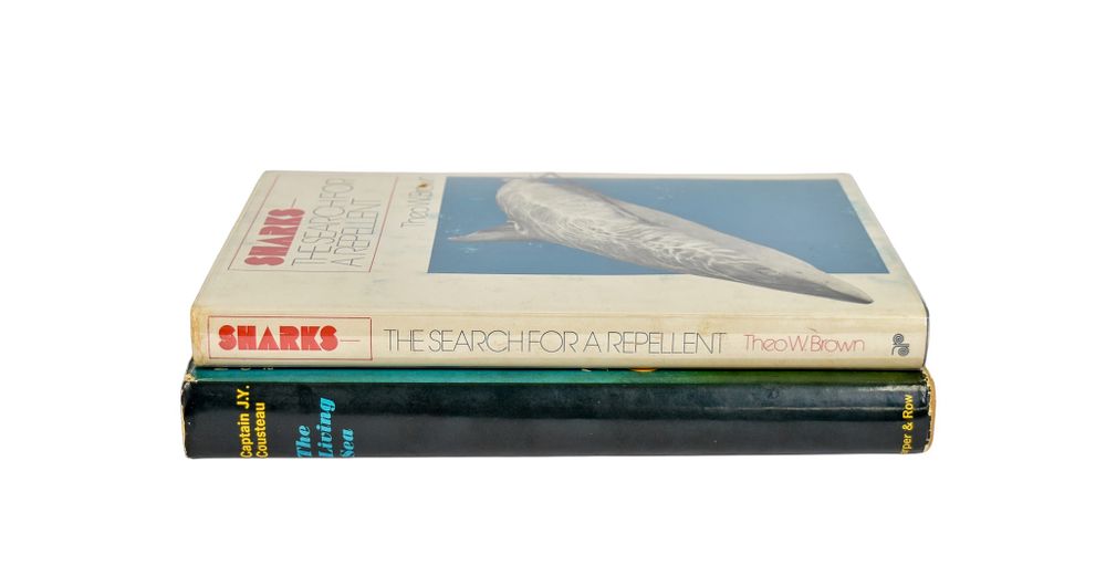 Lot 99: 2 Marine Exploration Reference Books from Peter Benchley's Personal Library