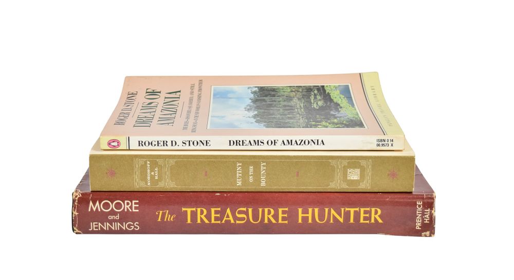 Lot 106: 3 Adventure Books from Peter Benchley's Personal Library