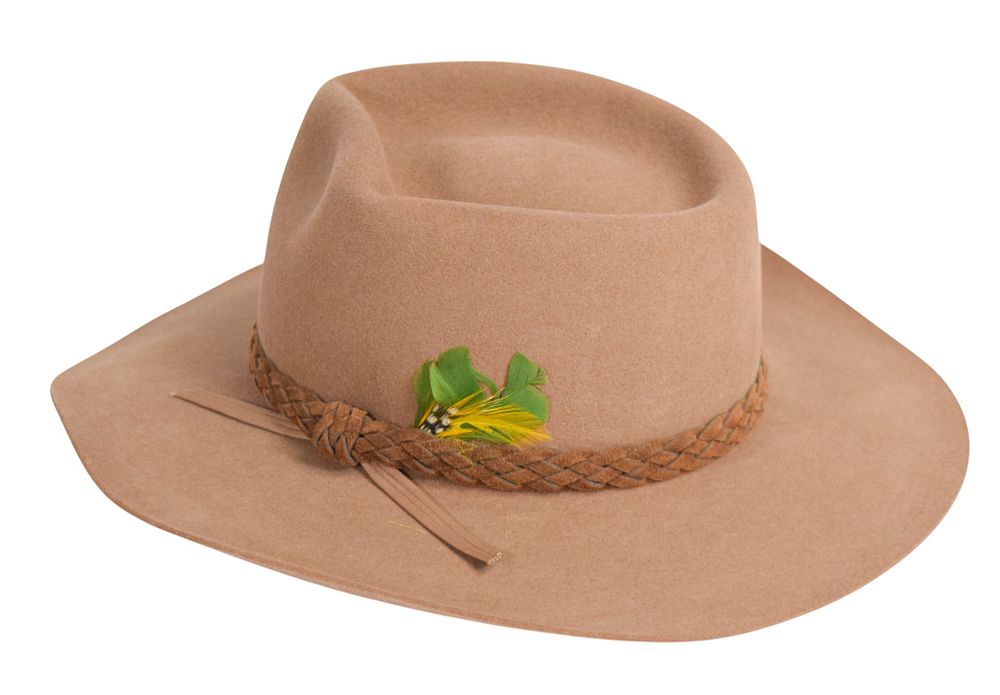 Lot 84: Peter Benchley's Akubra Pure Fur Felt Snowy River Hat