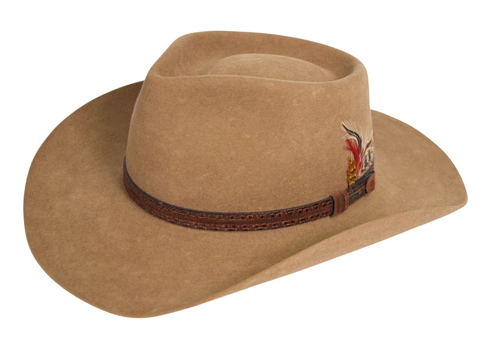 Lot 83: Peter Benchley's Akubra Pure Fur Felt Snowy River Hat