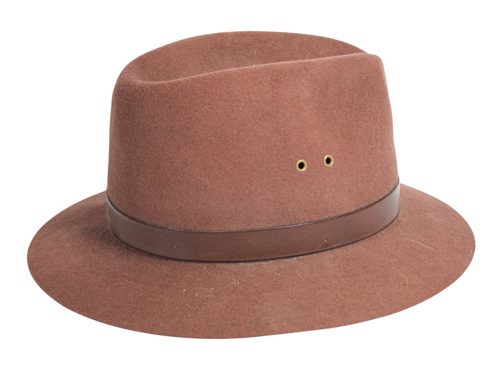 Lot 80: Peter Benchley's Wool Fedora with Leather Hatband