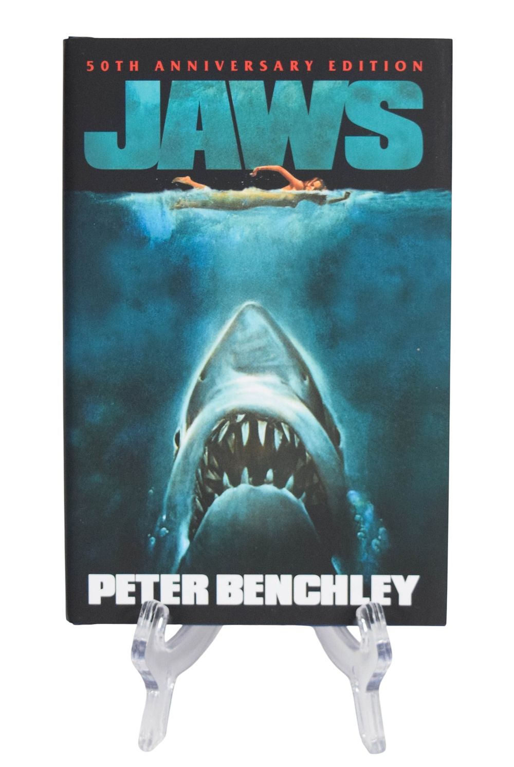 Lot 122: Jaws 50th Anniversary Hardcover Signed by Wendy Benchley