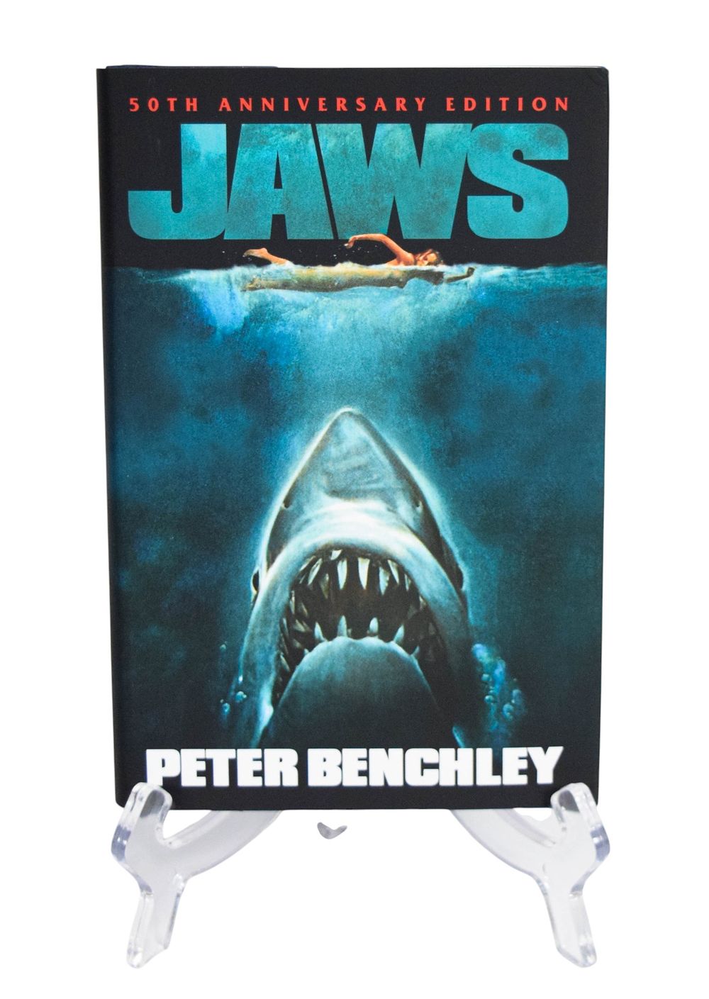 Lot 121: Jaws 50th Anniversary Hardcover Signed by Wendy Benchley