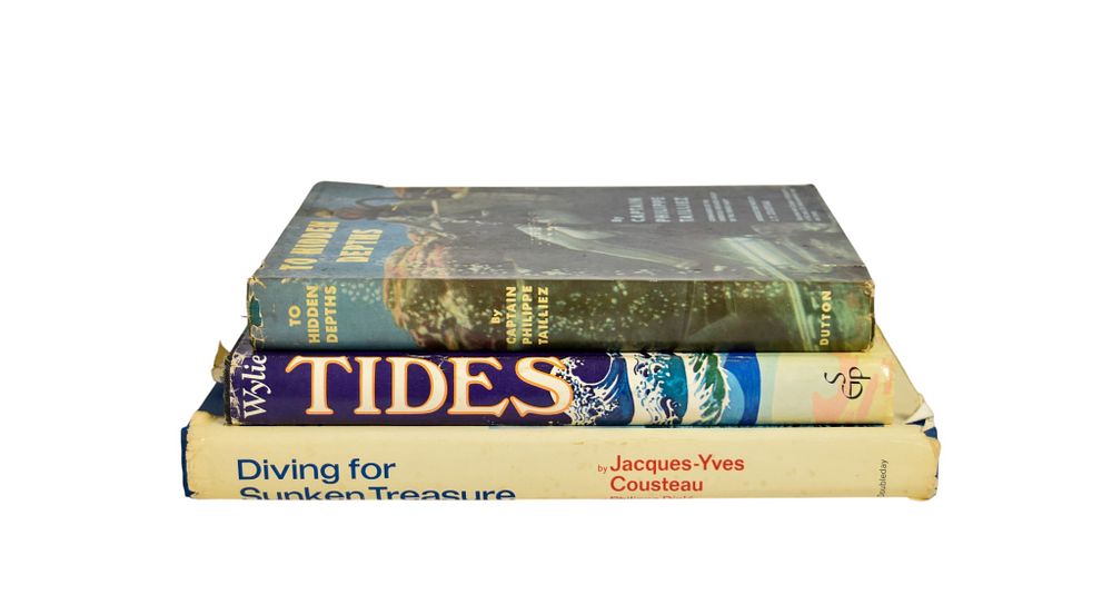 Lot 105: 3 Undersea Exploration Reference Books from Peter Benchley’s Personal Library