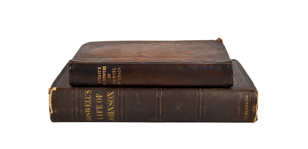 Lot 92: 2 Piozzi & Boswell Books on Samuel Johnson Including First Edition