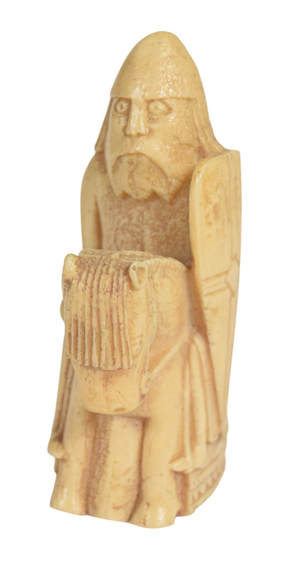 Lot 63: British Museum Resin Lewis Chessman Knight Replica
