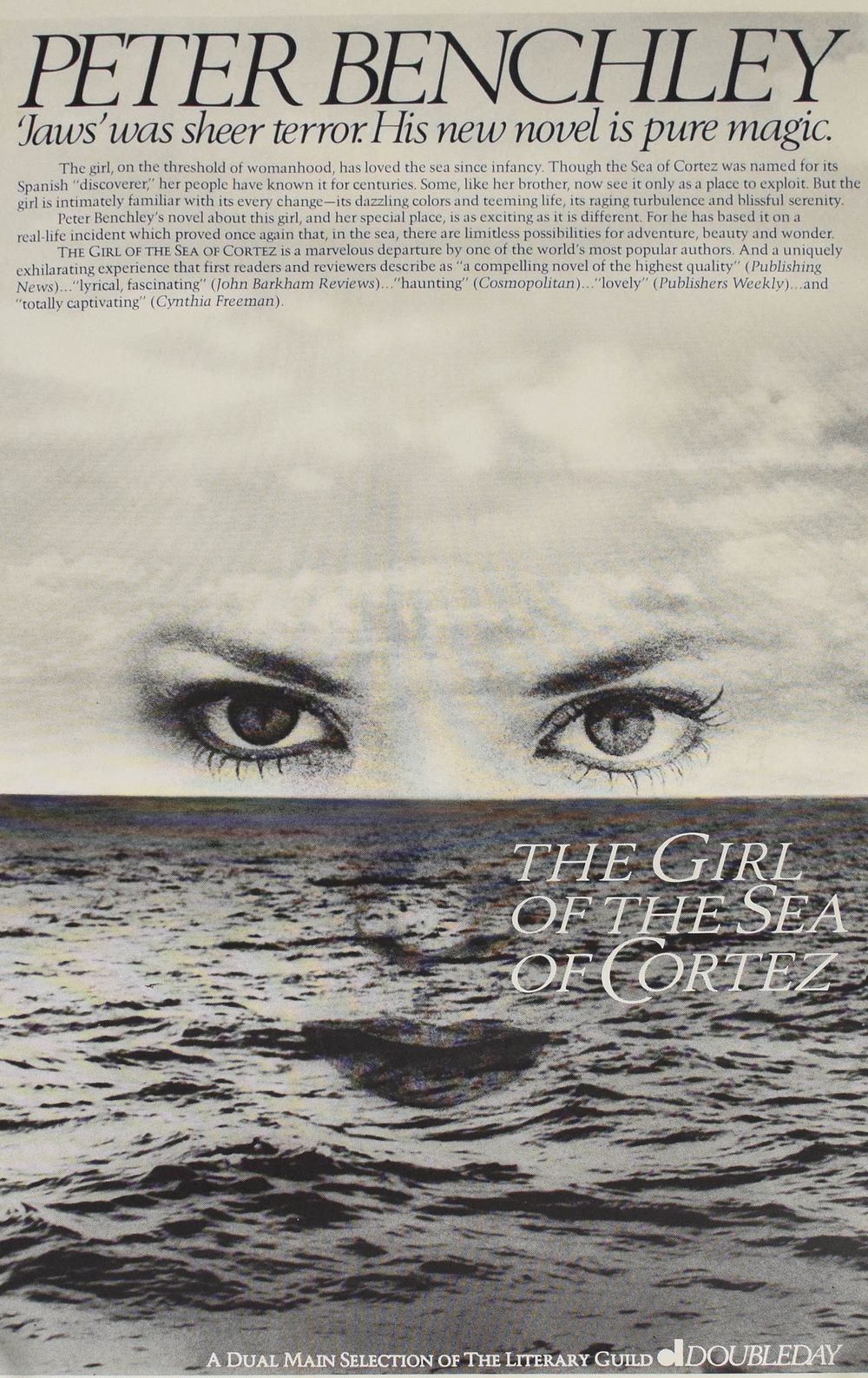 Lot 182: Peter Benchley Doubleday Promotional Poster The Girl of the Sea of Cortez