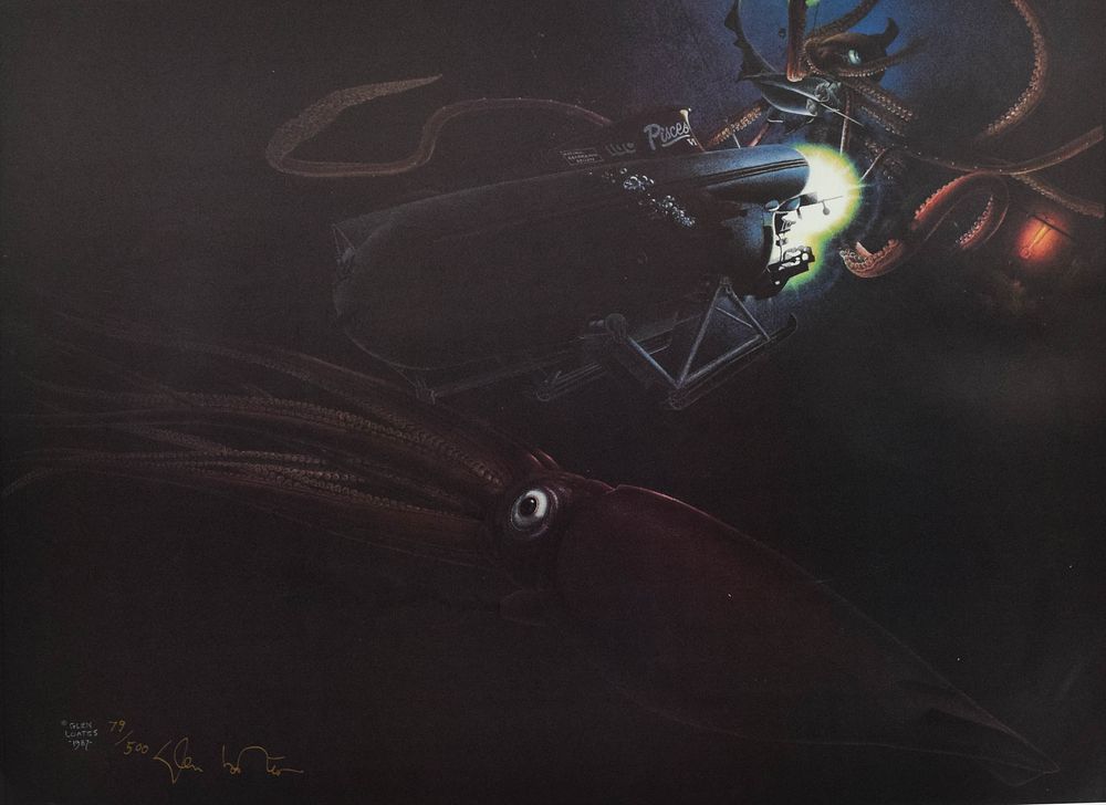 Lot 253: Glen Loates Lithograph Pisces VI Submersible