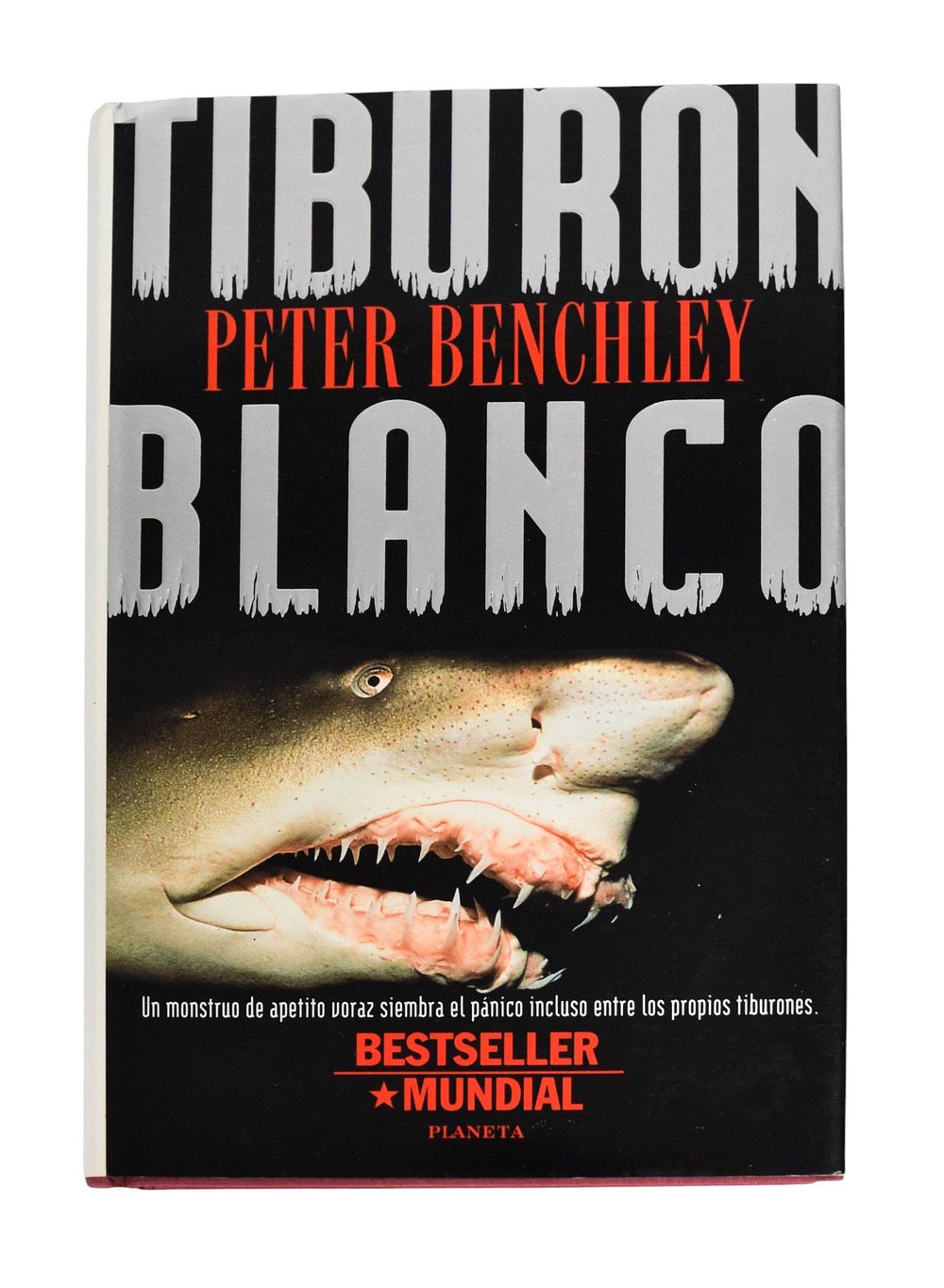 Lot 183: Peter Benchley's White Shark Spanish Translation Hardcover