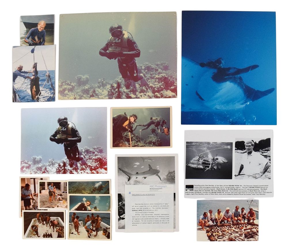 Lot 237: Collection of Peter Benchley Photographs and Ephemera