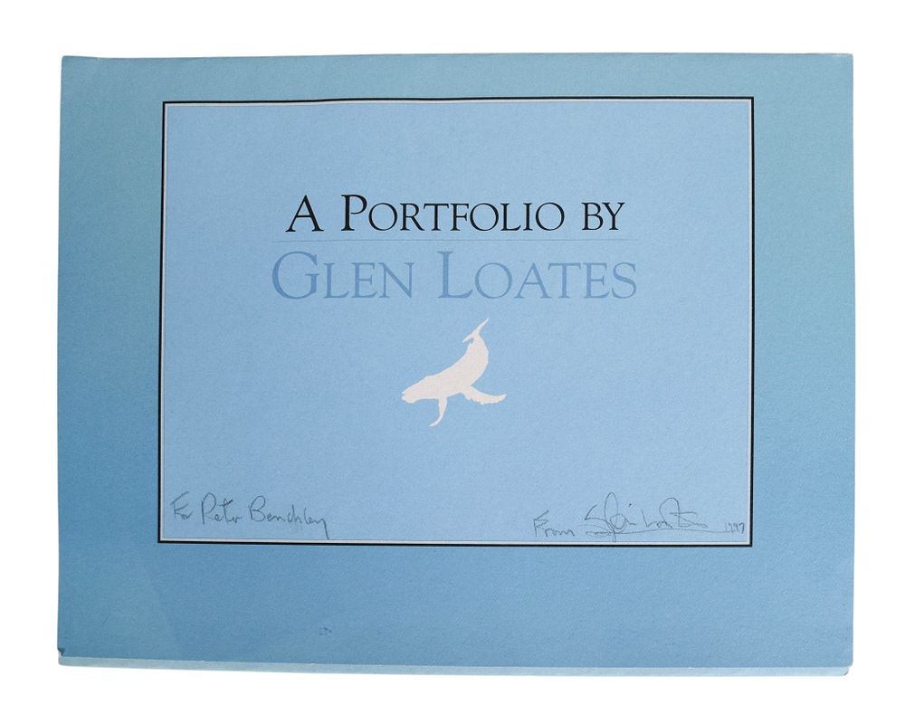 Lot 260: 2 Glen Loates Lithographs Marine Life Portfolio, Inscribed to PB