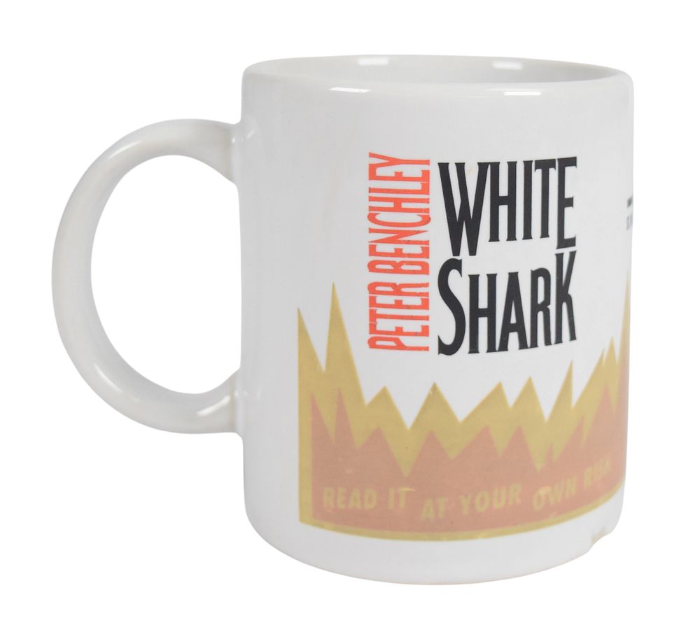 Lot 157: Peter Benchley Ceramic Novel Mug White Shark