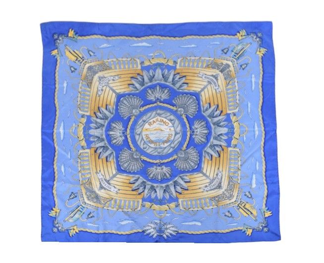 Lot 153: Hermes Railing Carre Silk Scarf Designed By Joachim Metz