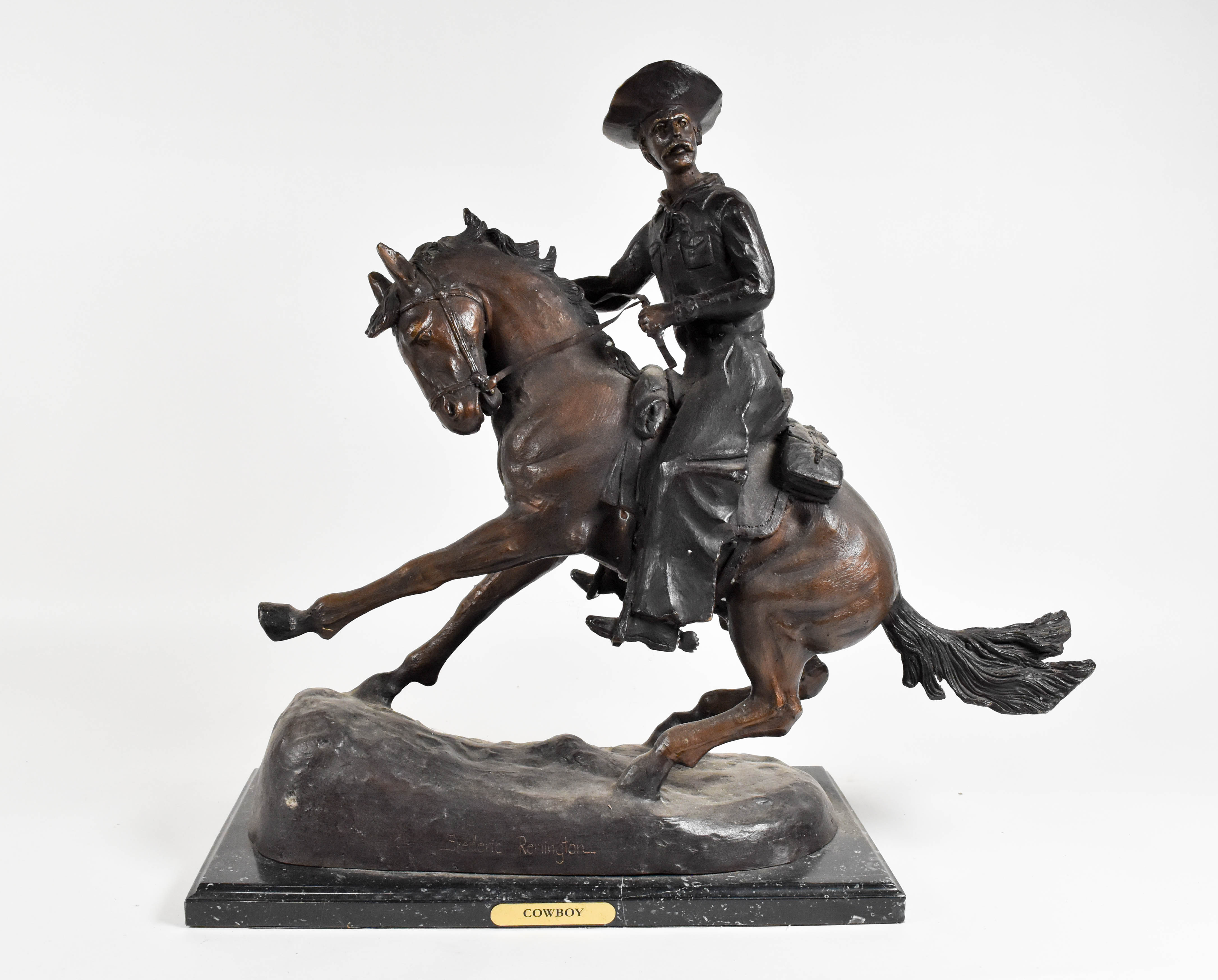 Frederic Remington Bronze Cowboy