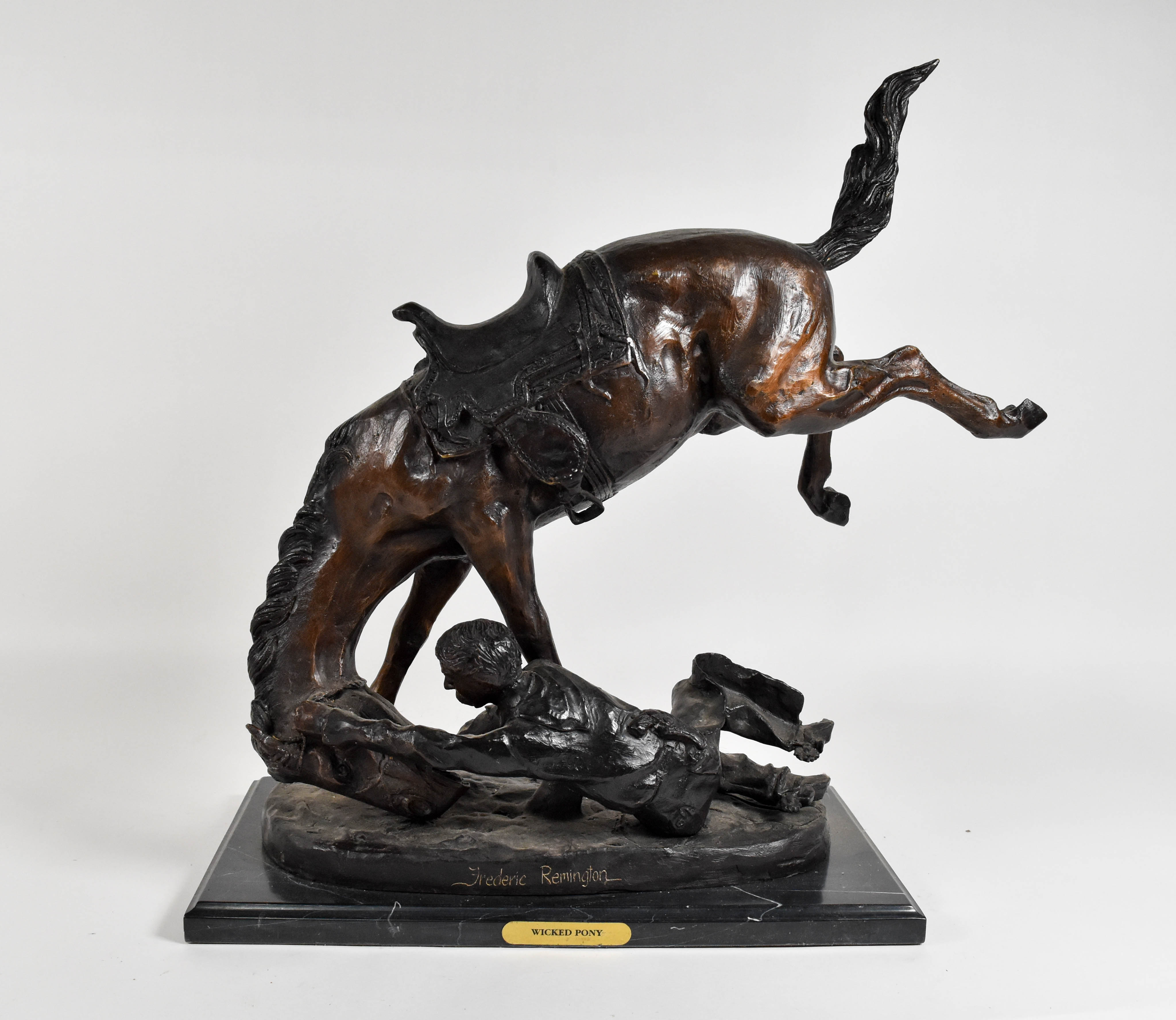 Frederic Remington Bronze Sculpture Wicked Pony